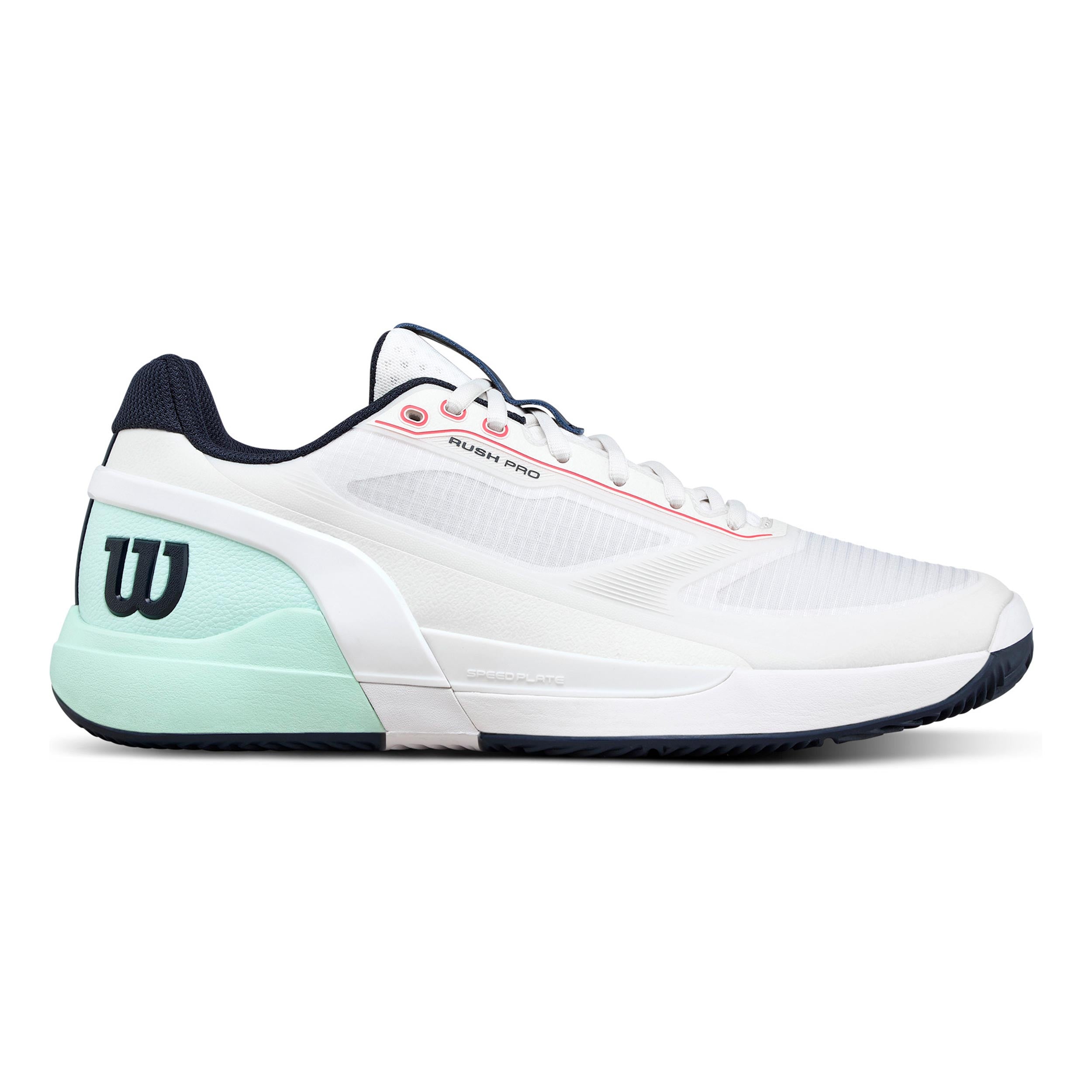 Wilson Rush Pro 5 Zapatilla tierra batida Hombres-blanco, turquesa