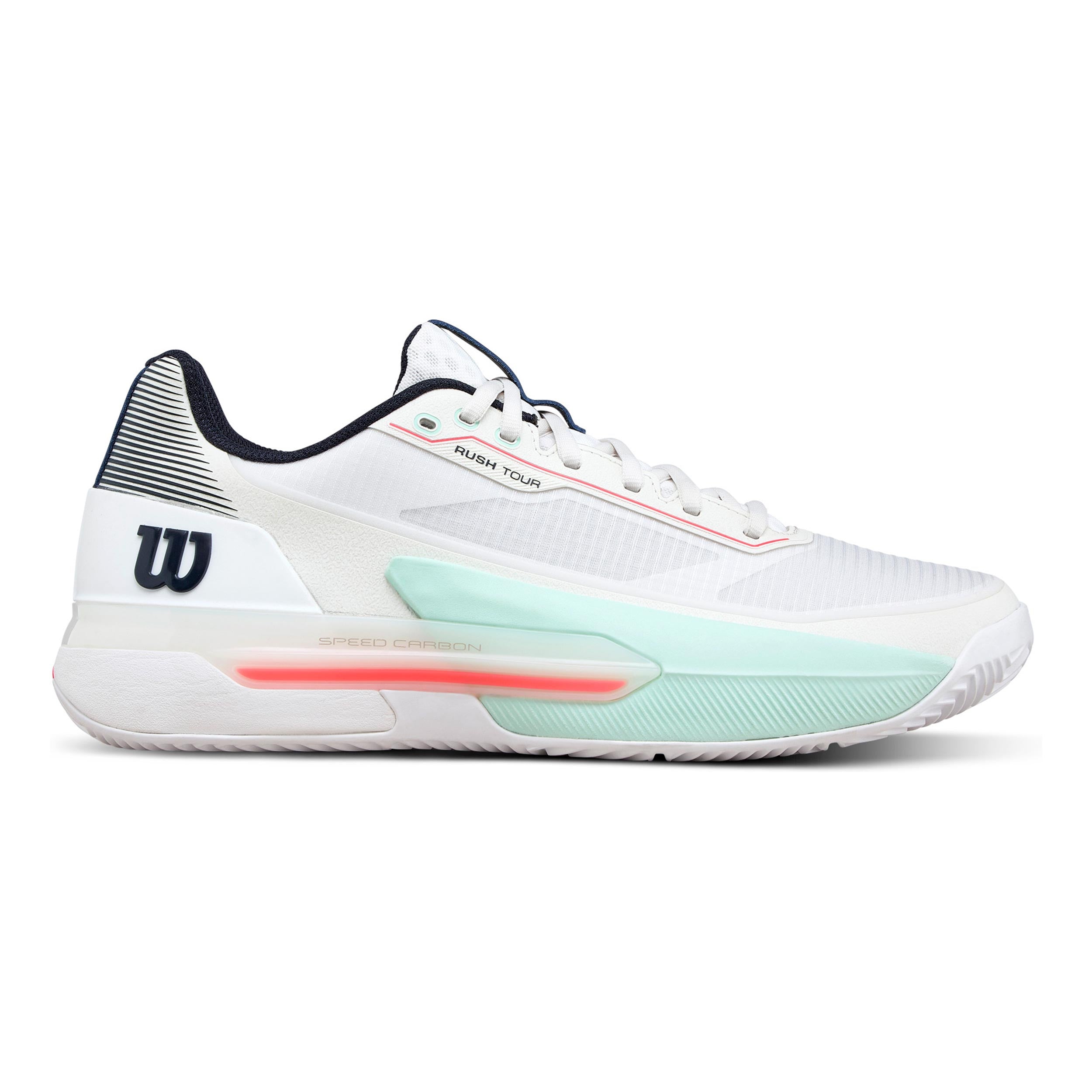Wilson Rush Tour 5 Zapatilla tierra batida Hombres-blanco, turquesa