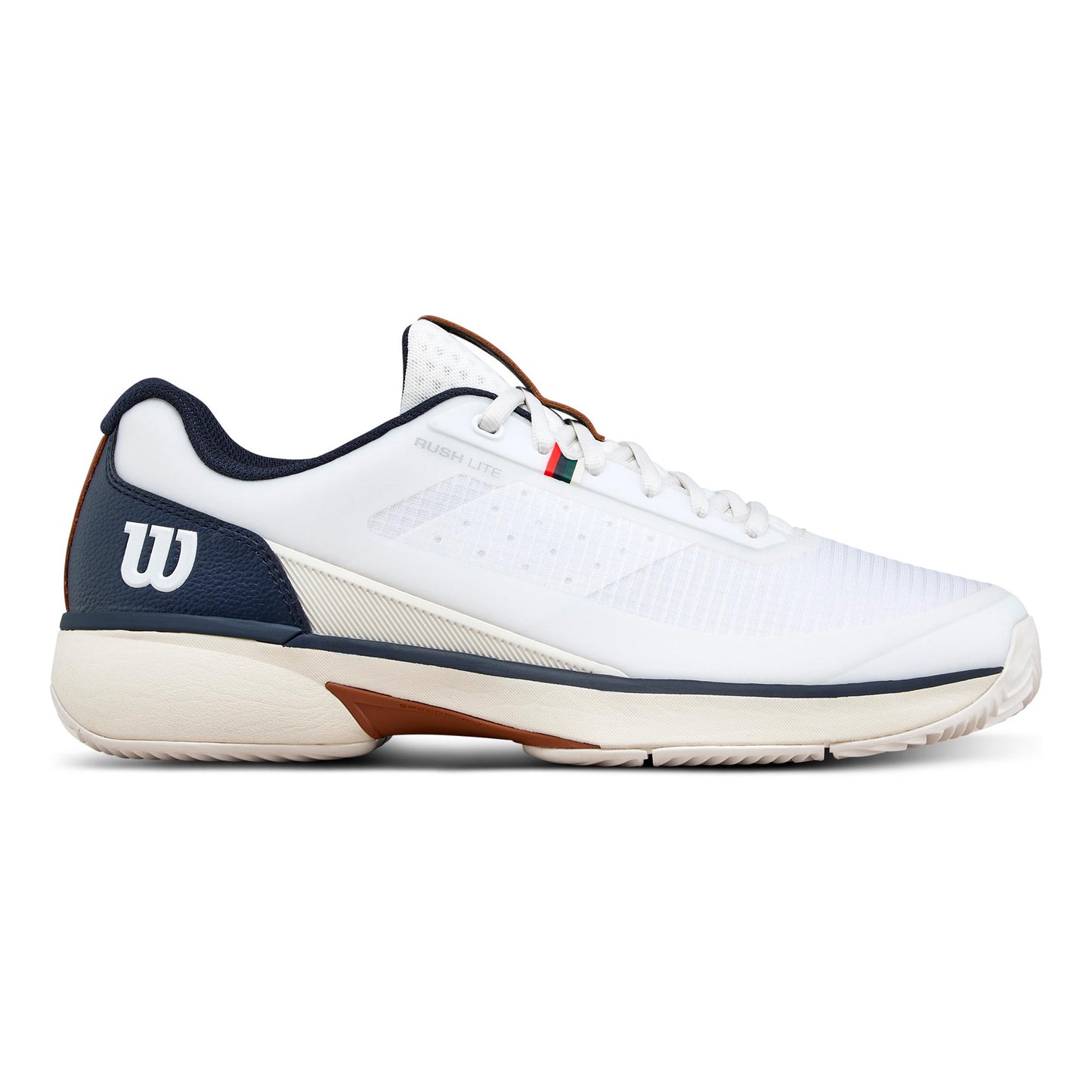 Wilson Rush Lite 5 Zapatilla tierra batida Hombres-blanco, azul oscuro