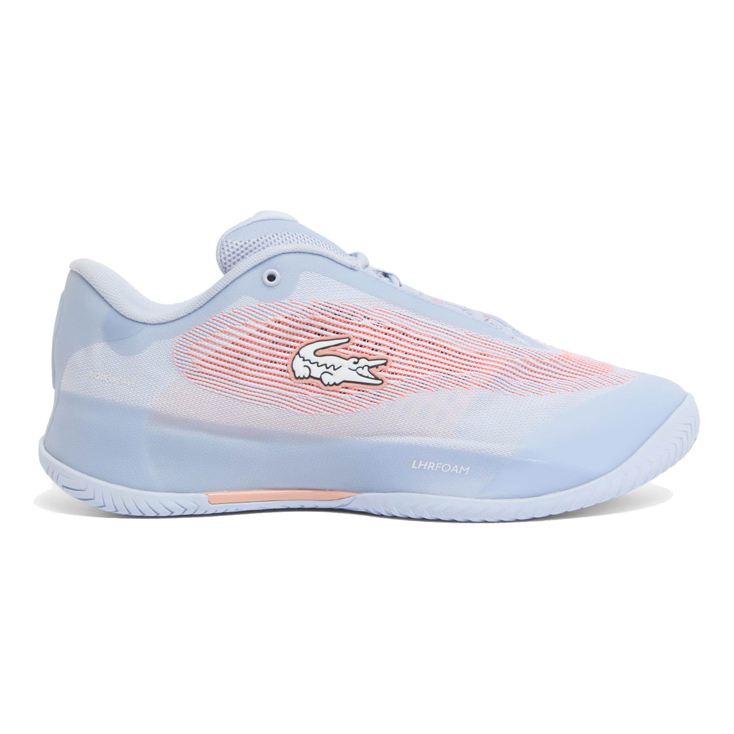 Lacoste AG-LT Pro Zapatilla todas las superficies Mujeres-azul claro, albaricoque