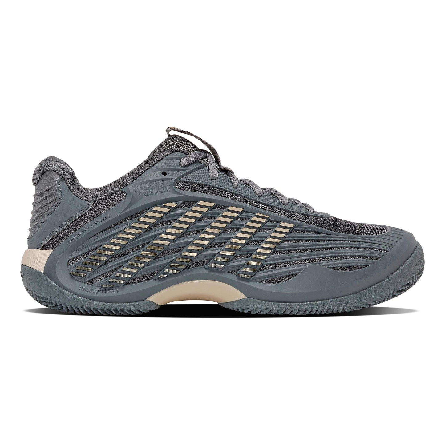 K-Swiss HYPERCOURT EXPRESS 3 Clay Zapatilla tierra batida Hombres-gris oscuro, beige