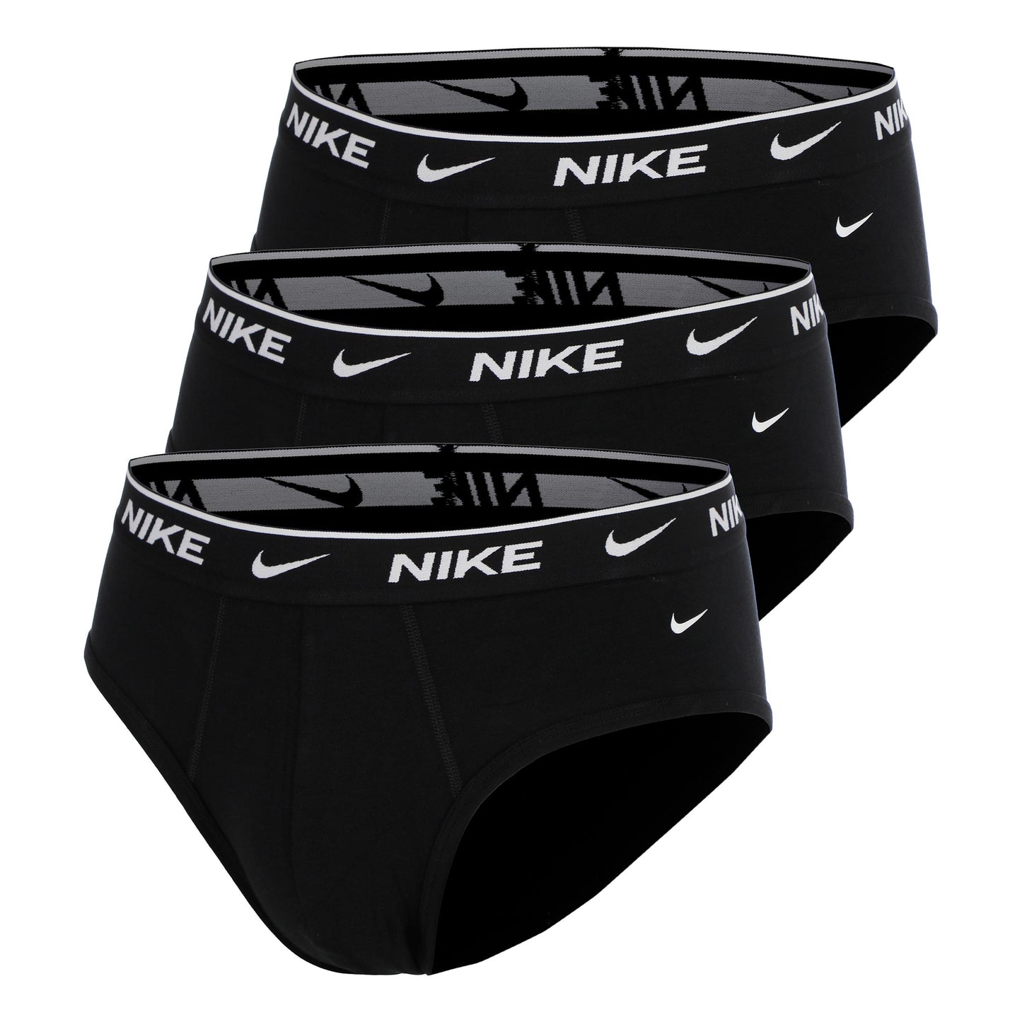 Nike Essential Cotton Stretch Calzoncillos slip Pack de 3 Hombres - negro, negro