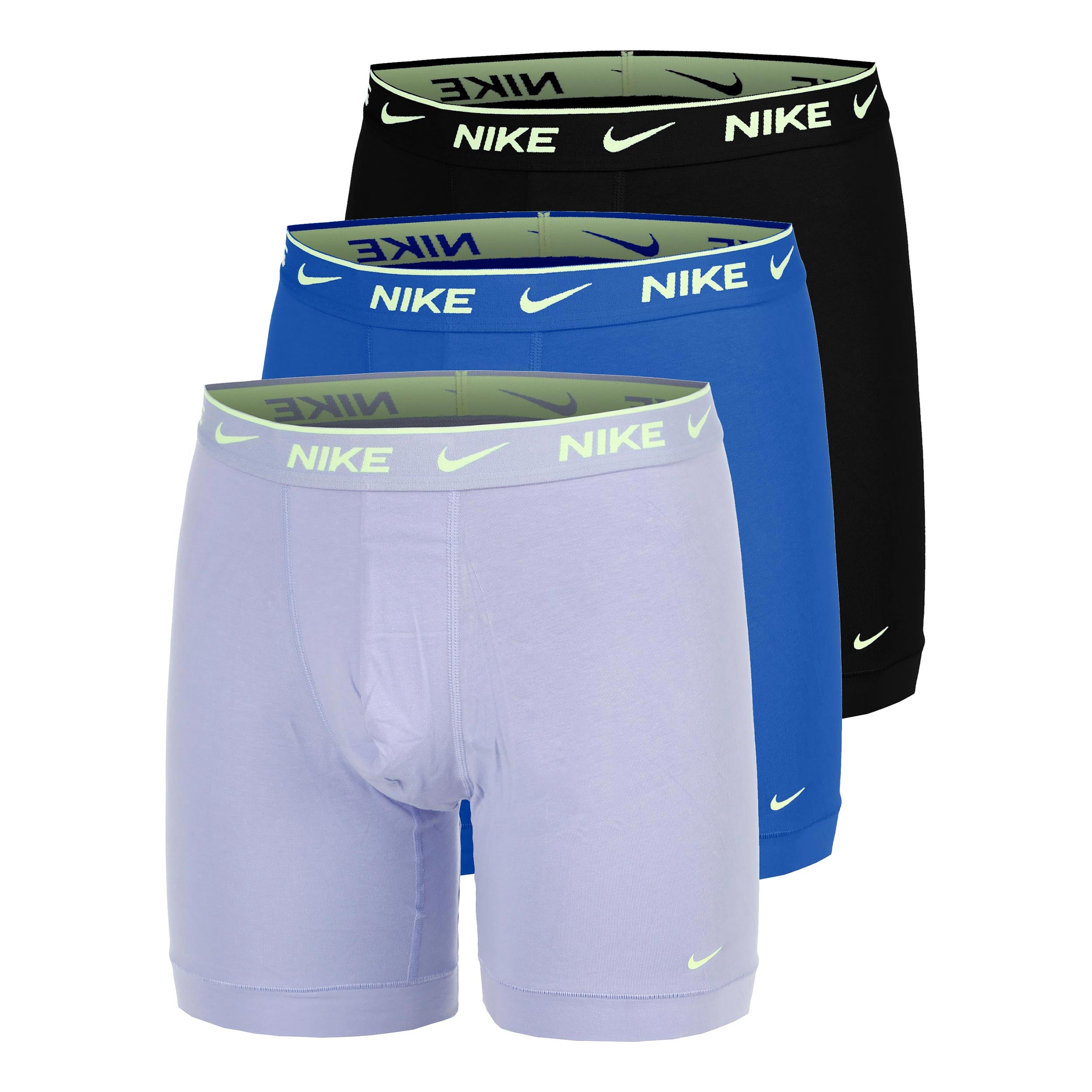 Nike Essential Cotton Stretch Calzoncillos tipo bóxer Pack de 3 Hombres - lila, azul