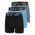 Essential Cotton Stretch Calzoncillos tipo bóxer Pack de 3 Hombres - negro, gris