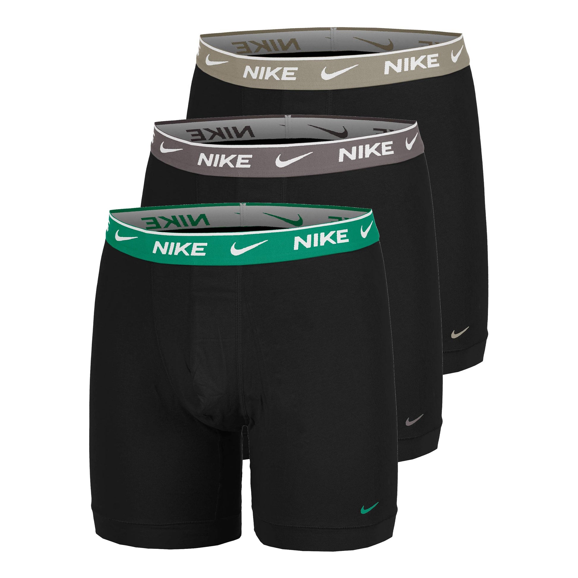 Nike Essential Cotton Stretch Boxer Brief Calzoncillos tipo bóxer Pack de 3 Hombres - oliva