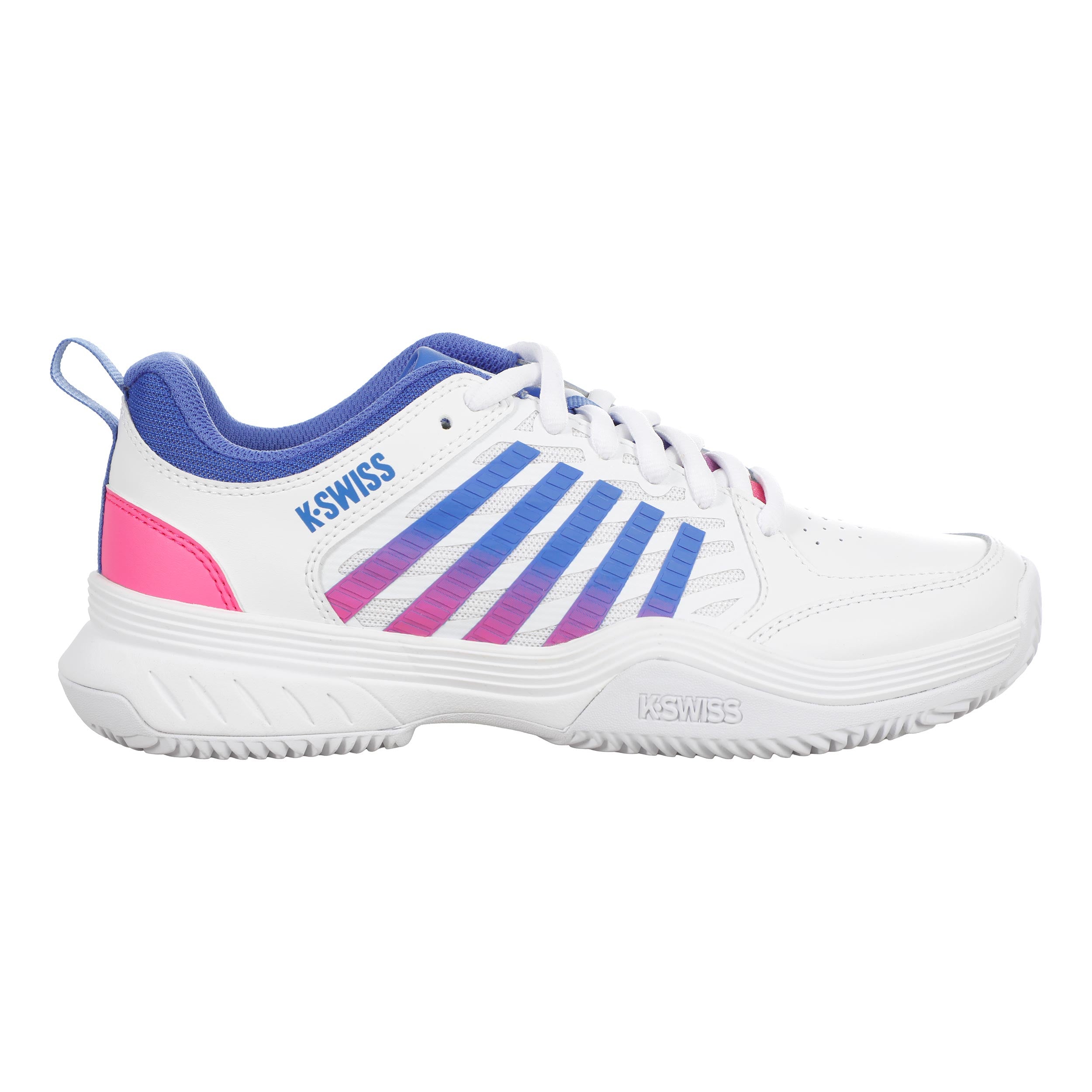 K-Swiss Court Express Zapatilla tierra batida Mujeres - blanco, rosa