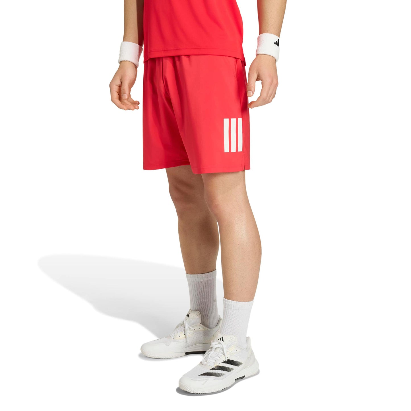 adidas Club 3Stripes 7Inch Shorts Hombres - rojo, blanco