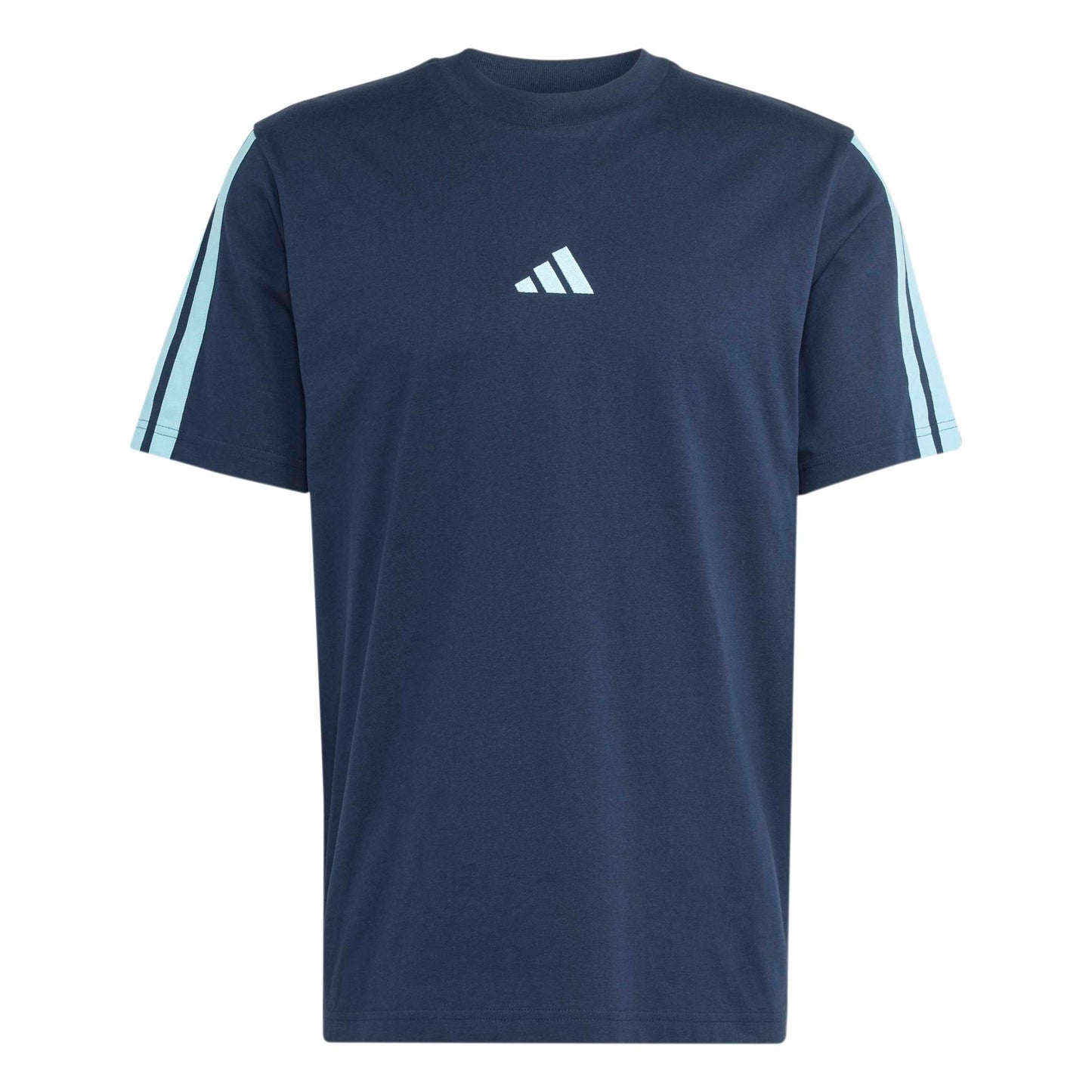 adidas 3Stripes Camiseta de manga corta Hombres - azul oscuro, azul claro