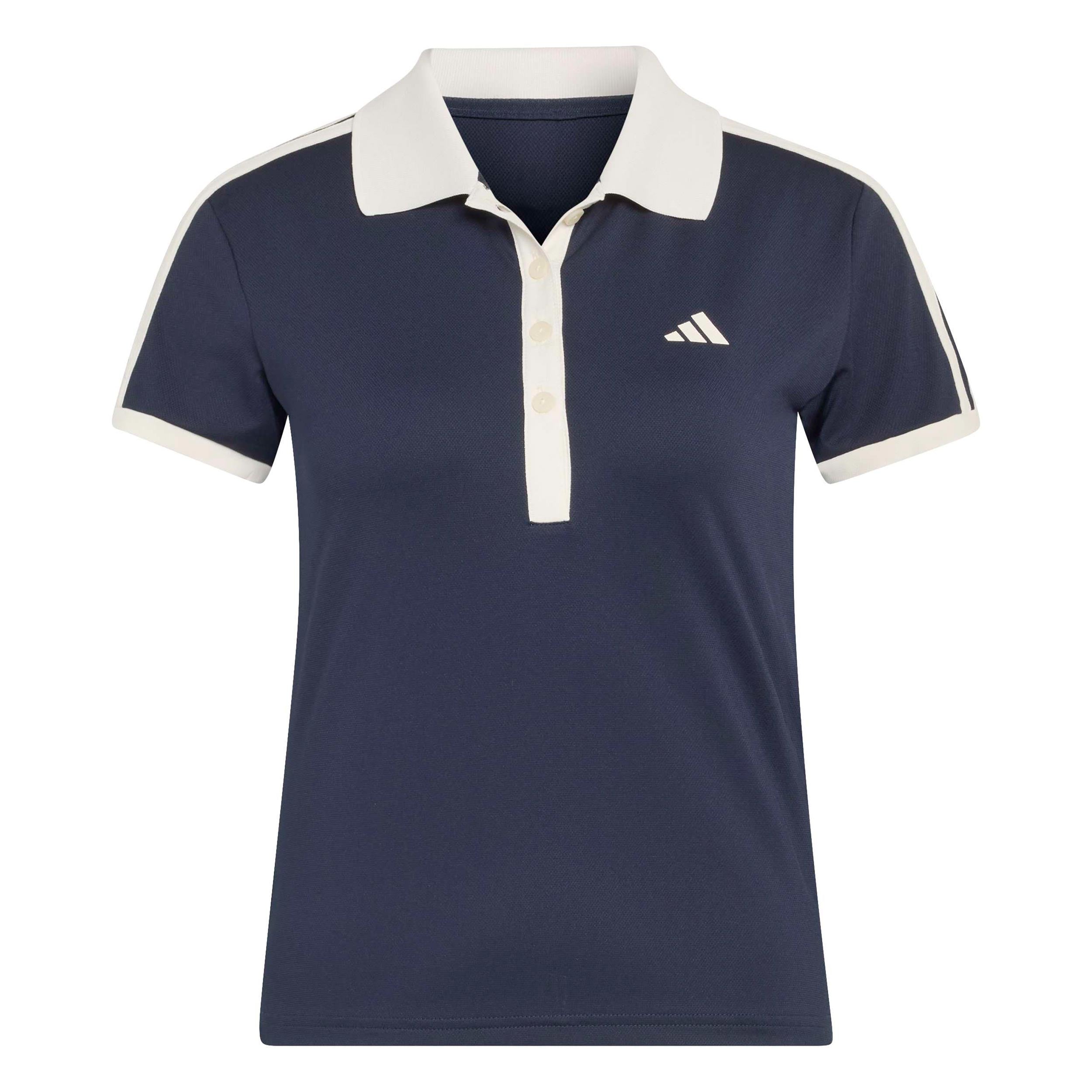 adidas Classics Polo Mujeres - azul oscuro, beige