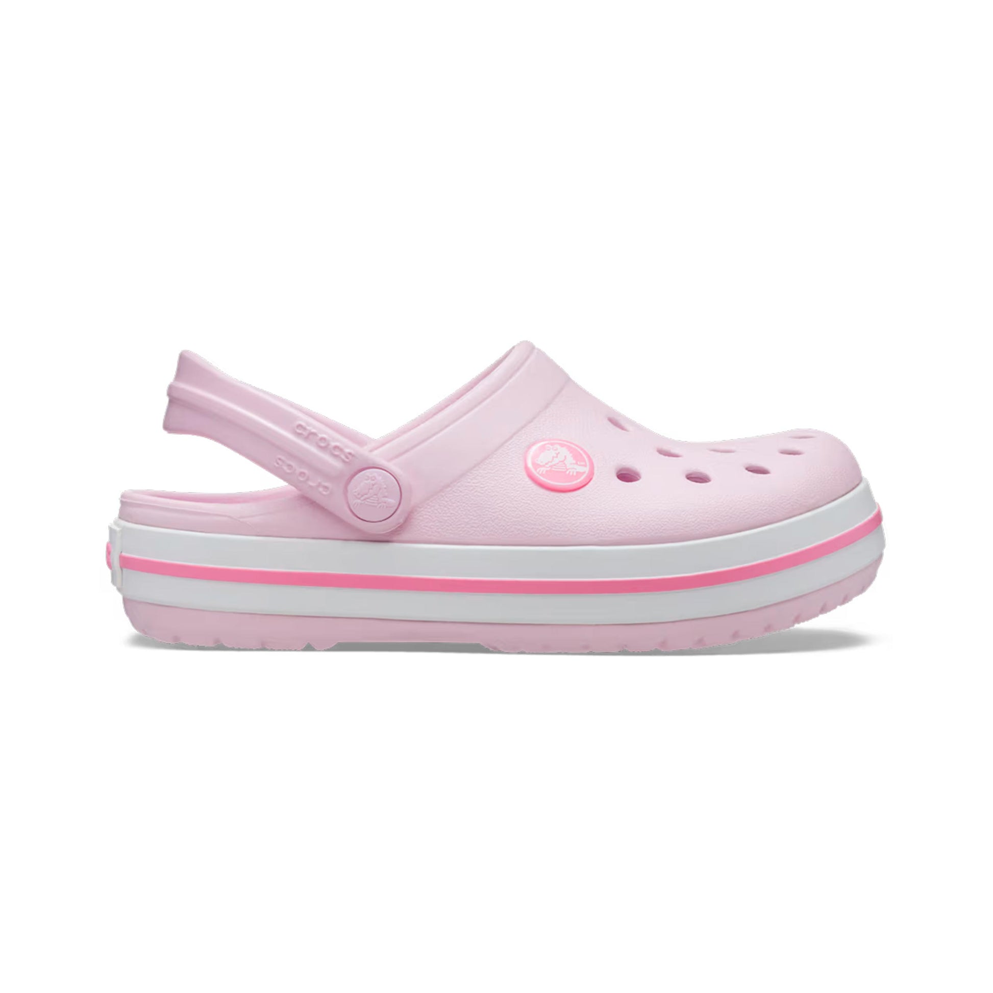 Crocs Crocband Clog Chanclas Niños - rosa, blanco