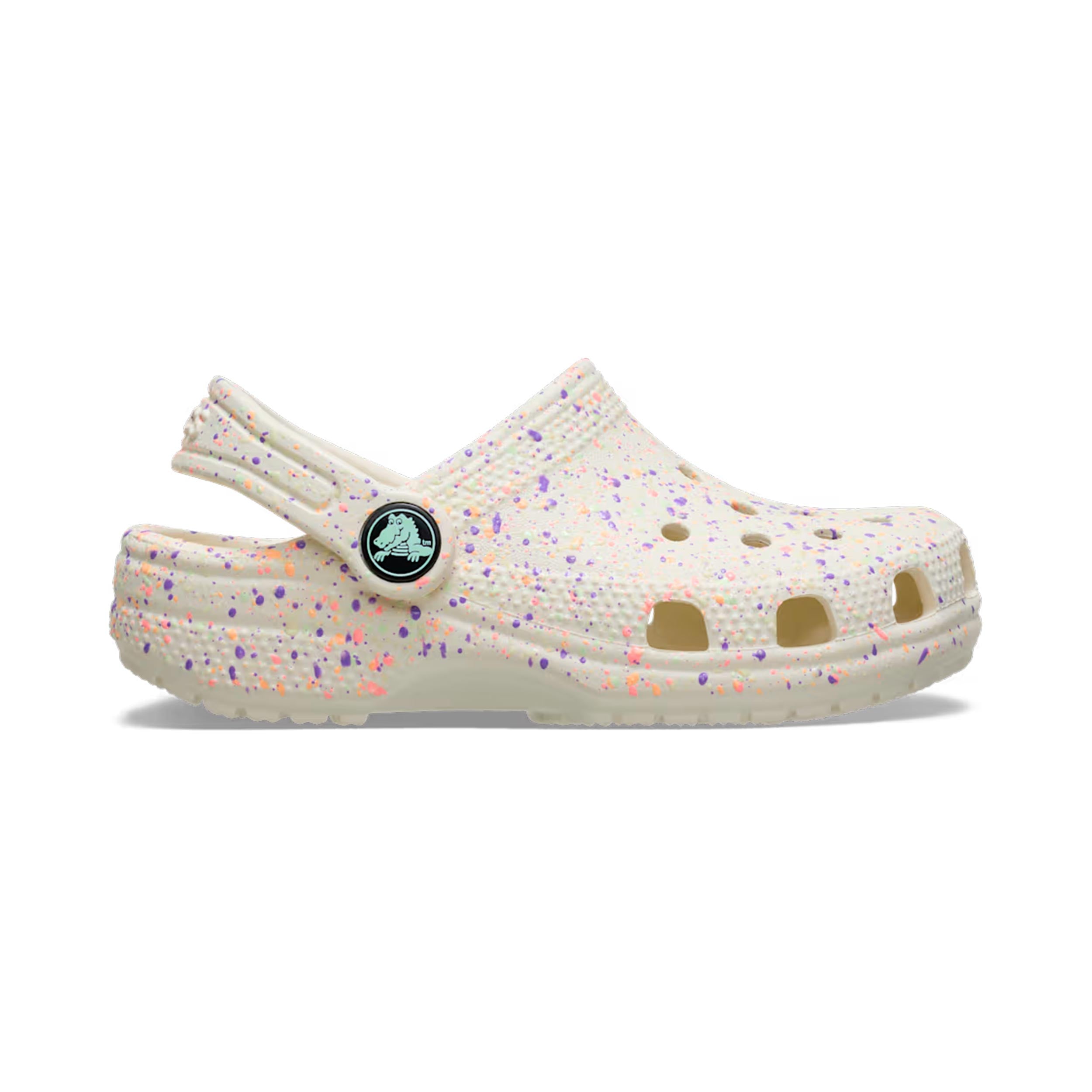 Crocs Classic Paint Splatter Chanclas Niños - beige, multicolor