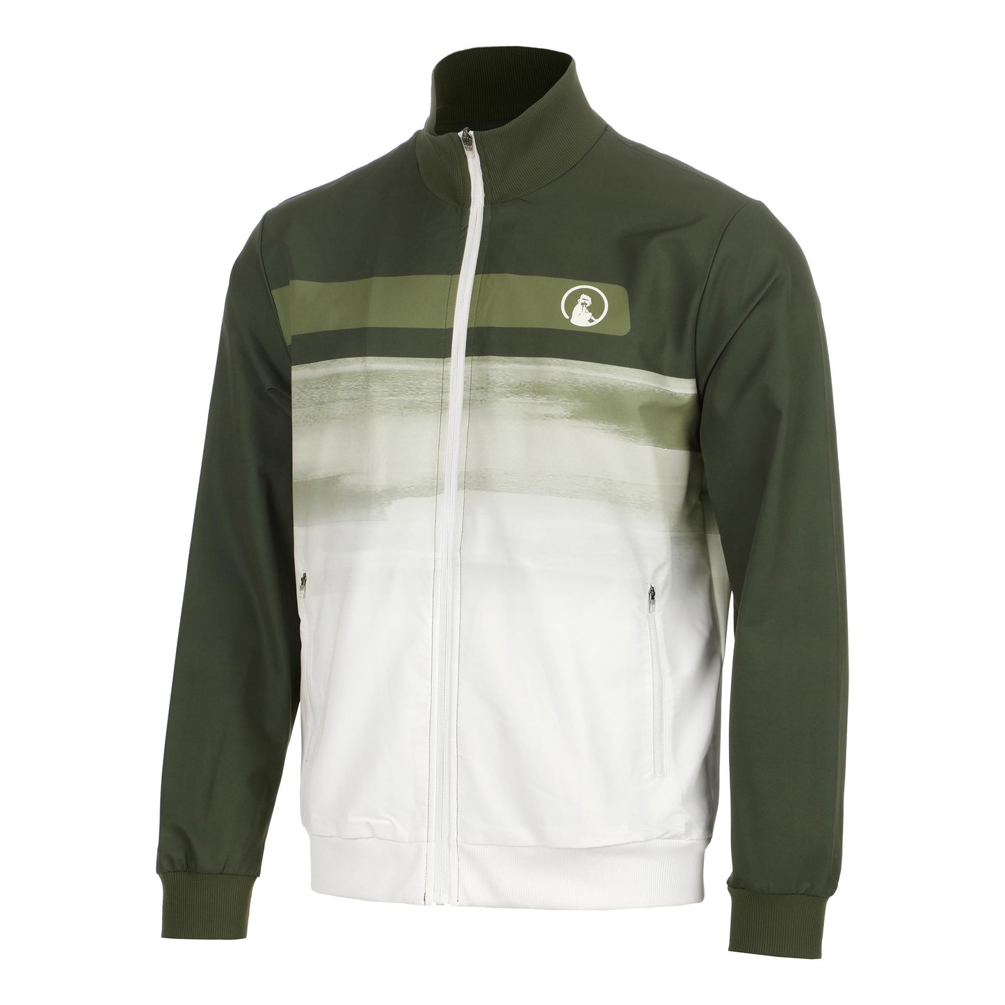 Quiet Please Memories Faded Wipe Chaqueta de entrenamiento Hombres - verde oscuro