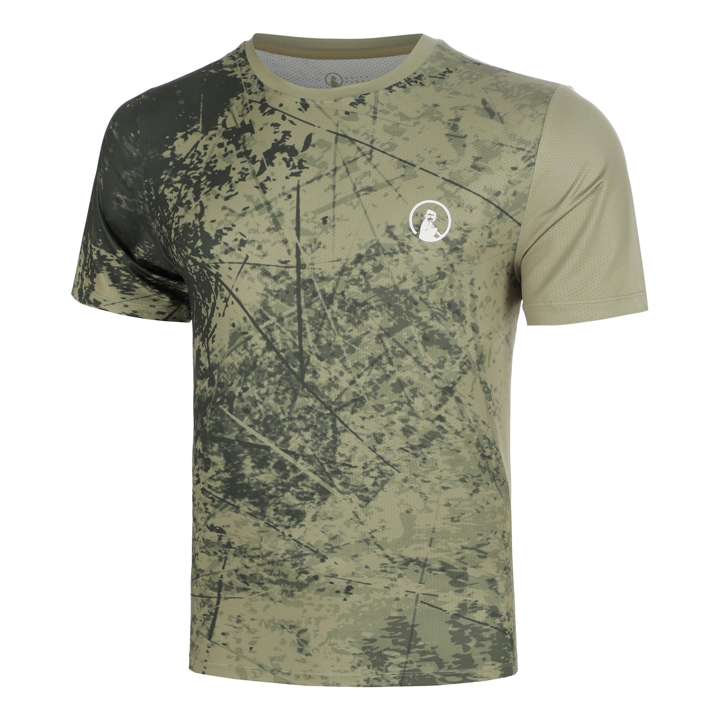 Quiet Please Memories Receiver Scrubbled Camiseta de manga corta Hombres - caqui