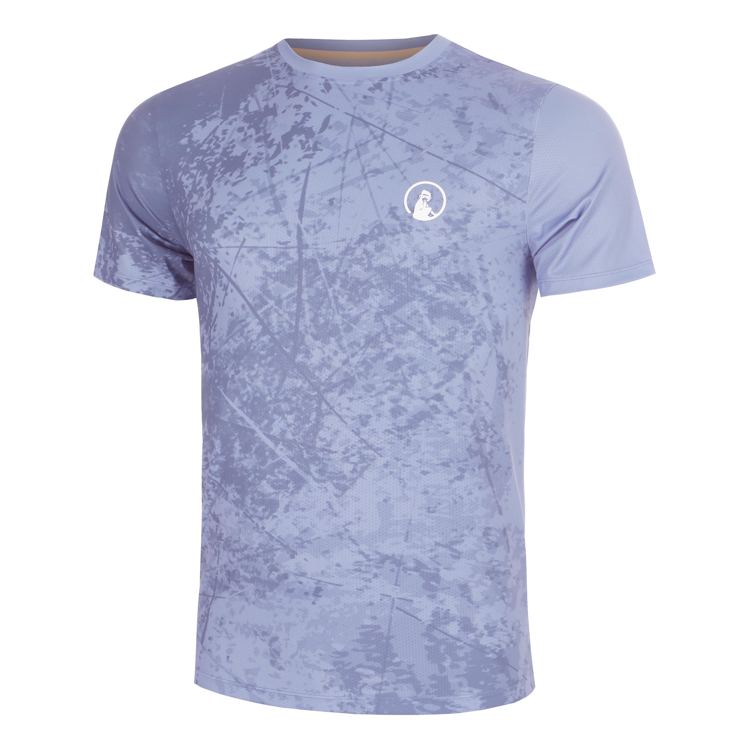 Quiet Please Glow Receiver Scrubbled Camiseta de manga corta Hombres - azul