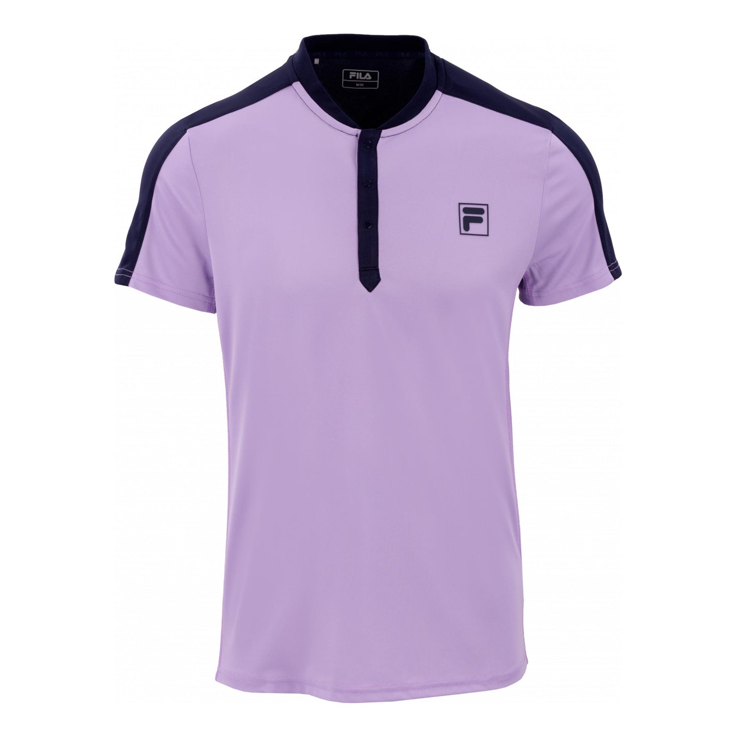 Fila Henley Taavi Camiseta de manga corta Hombres - morado, azul oscuro