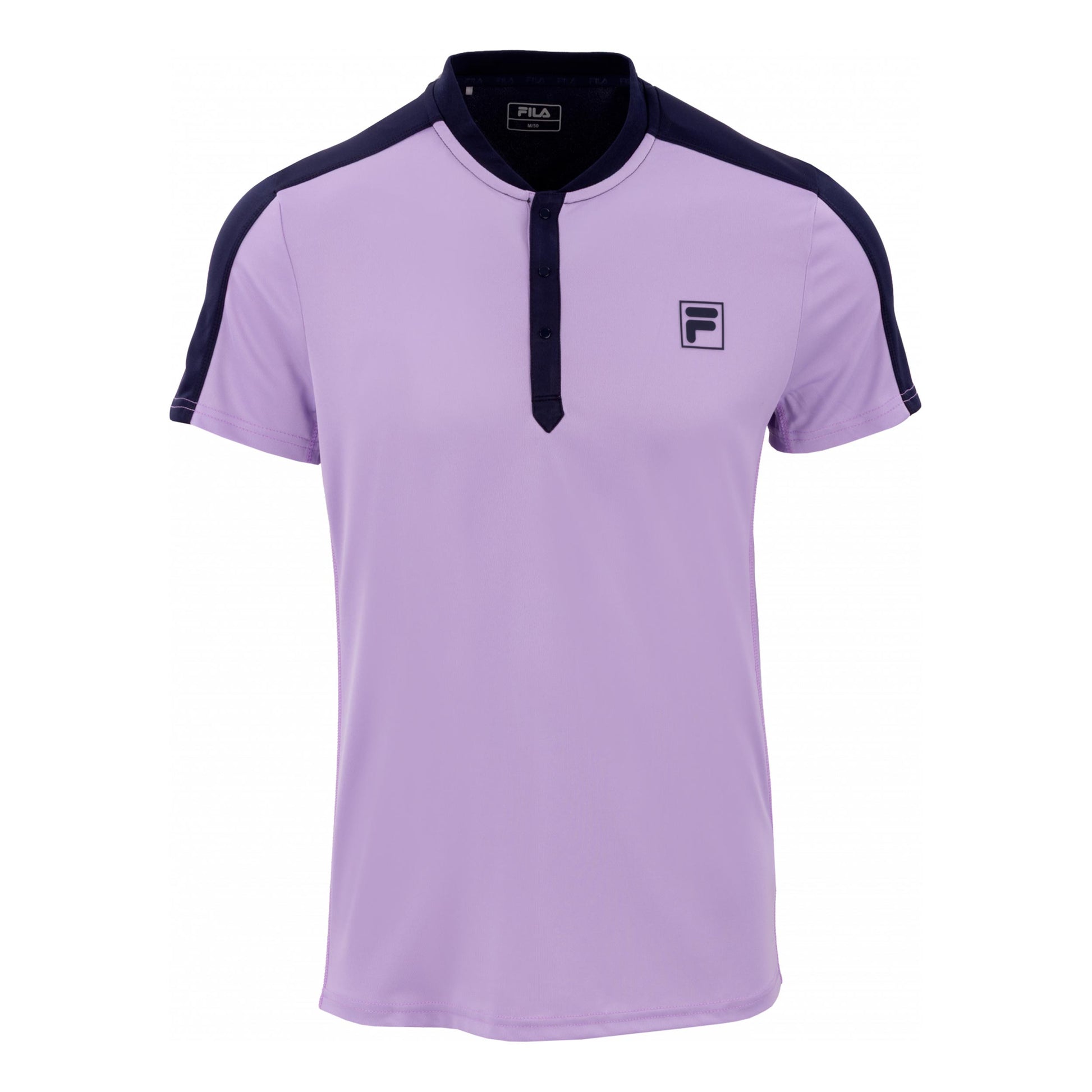 Fila Henley Taavi Camiseta de manga corta Hombres - morado, azul oscuro
