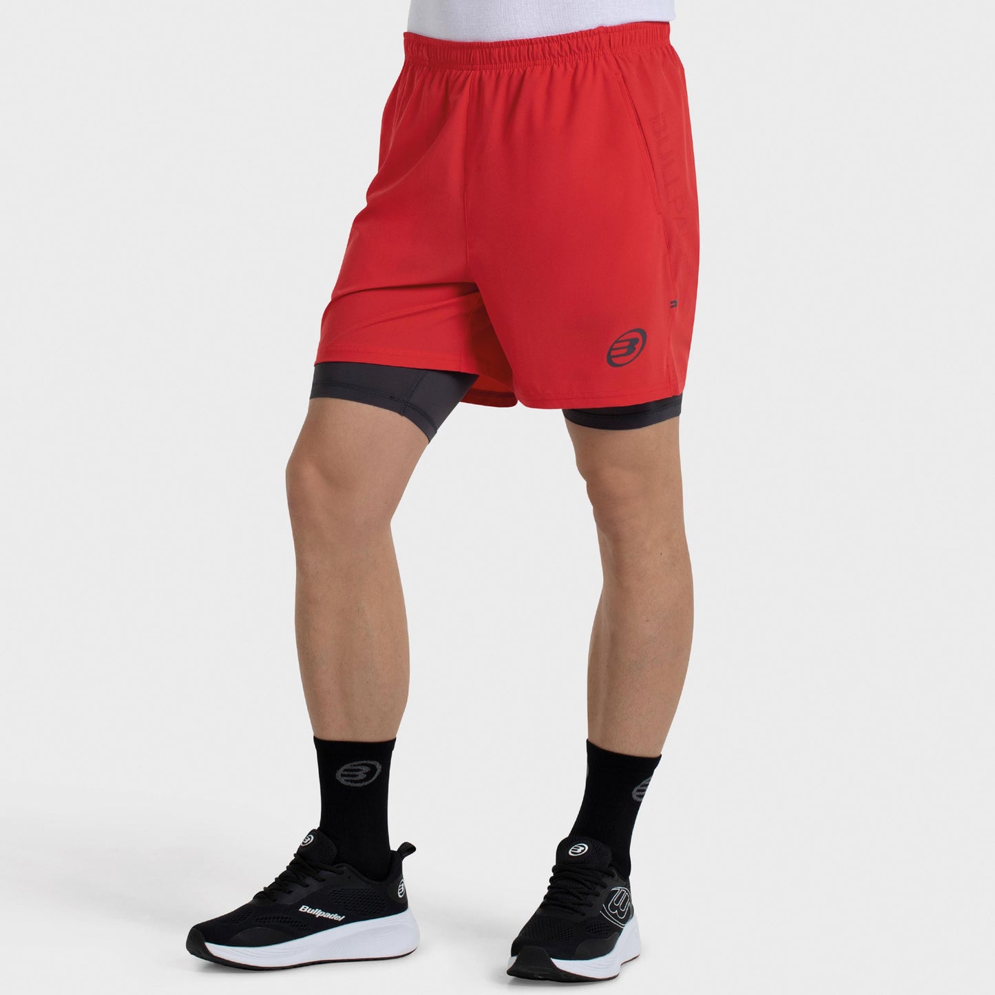 Bullpadel Montis Shorts Hombres - rojo