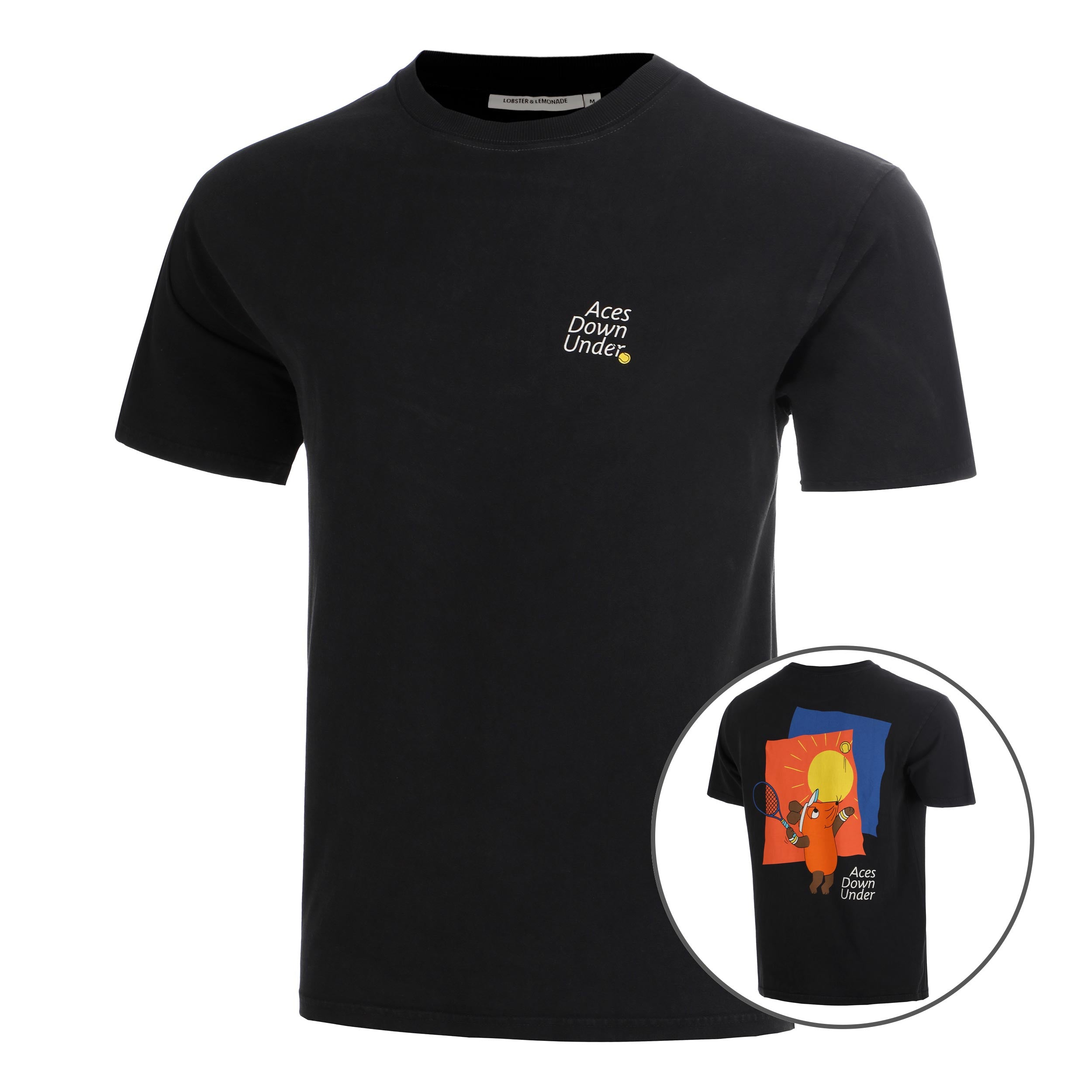 Lobster & Lemonade Maus Aces Down Under – '89 Band Camiseta de manga corta Unisex - negro