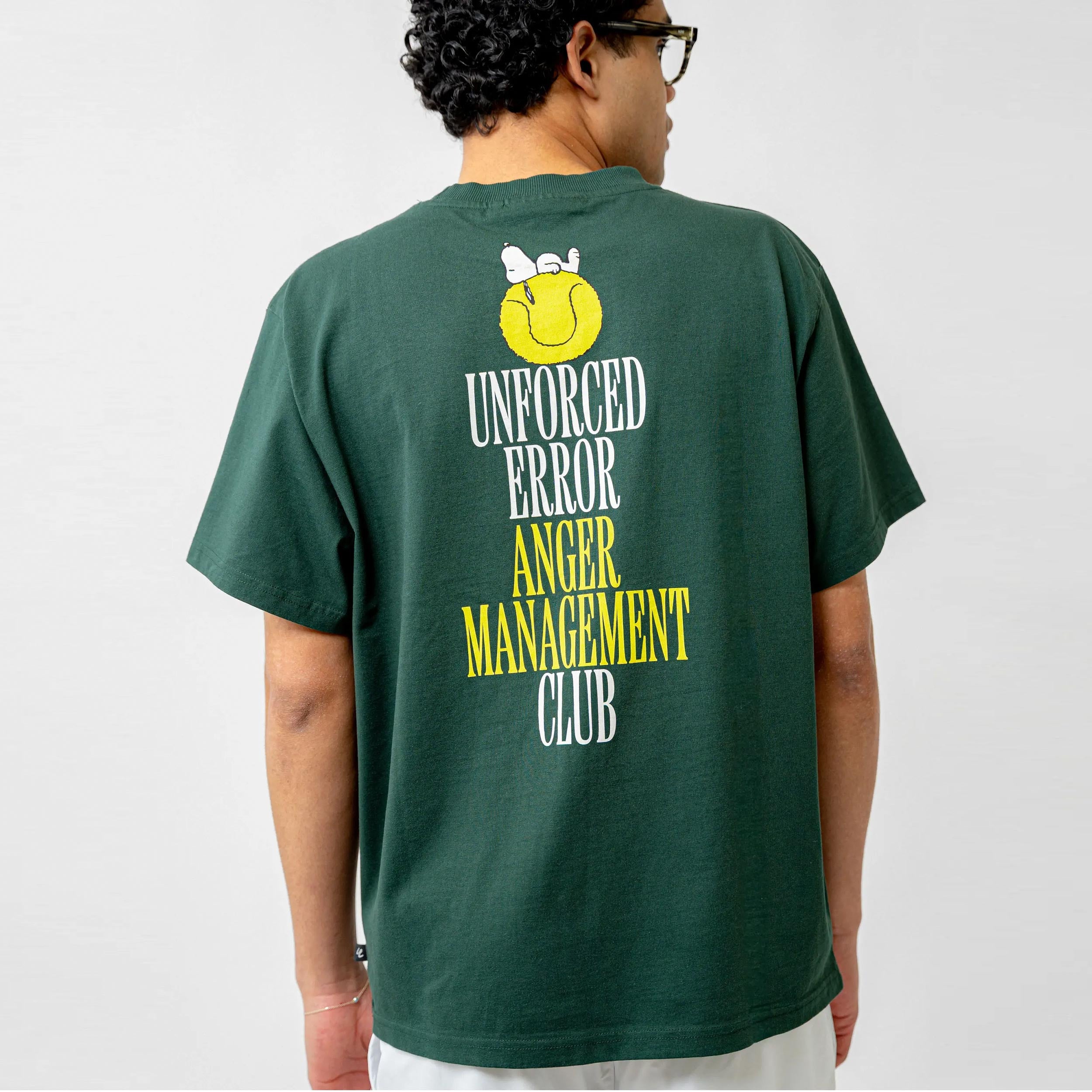 Lobster & Lemonade Snoopy Unforced Error – '89 Band Camiseta de manga corta Unisex - verde oscuro