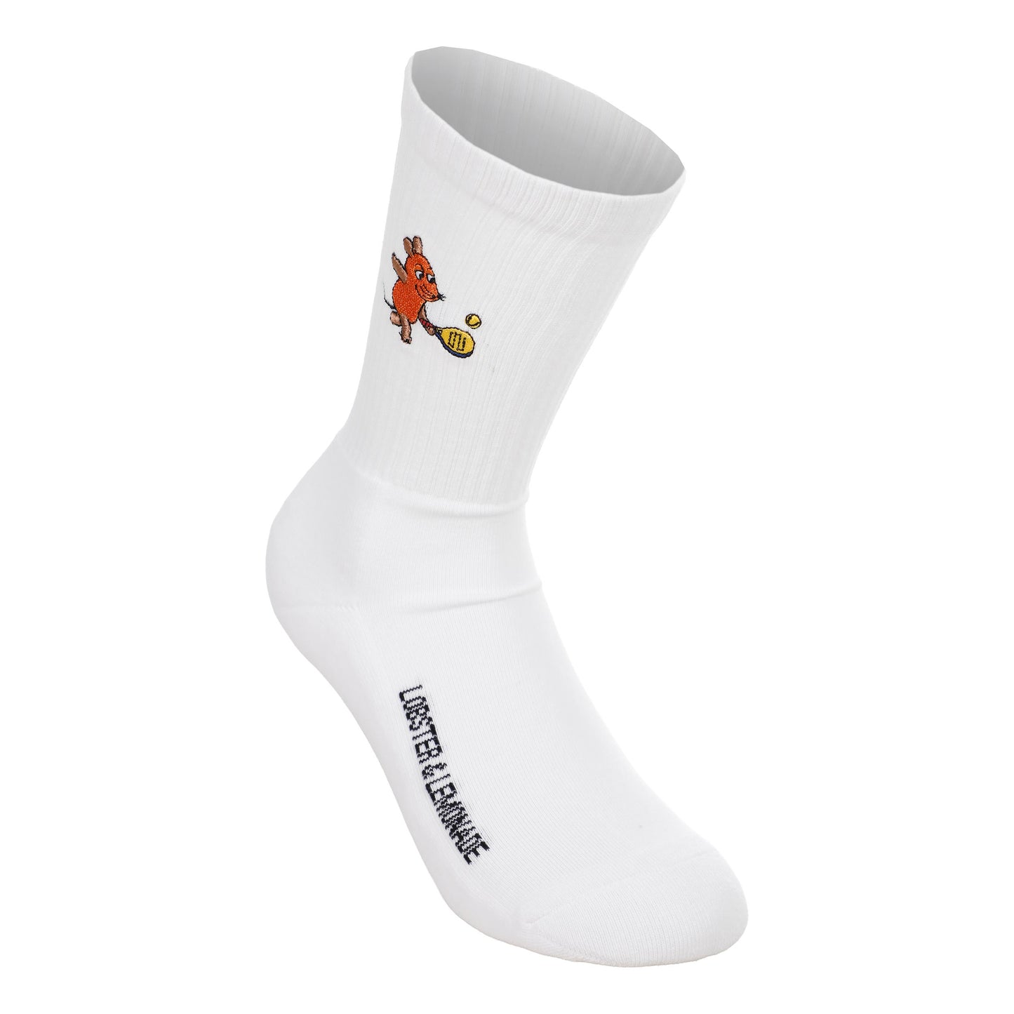 Lobster & Lemonade Maus Padel – ’90 Sport Calcetines de deporte Unisex - blanco