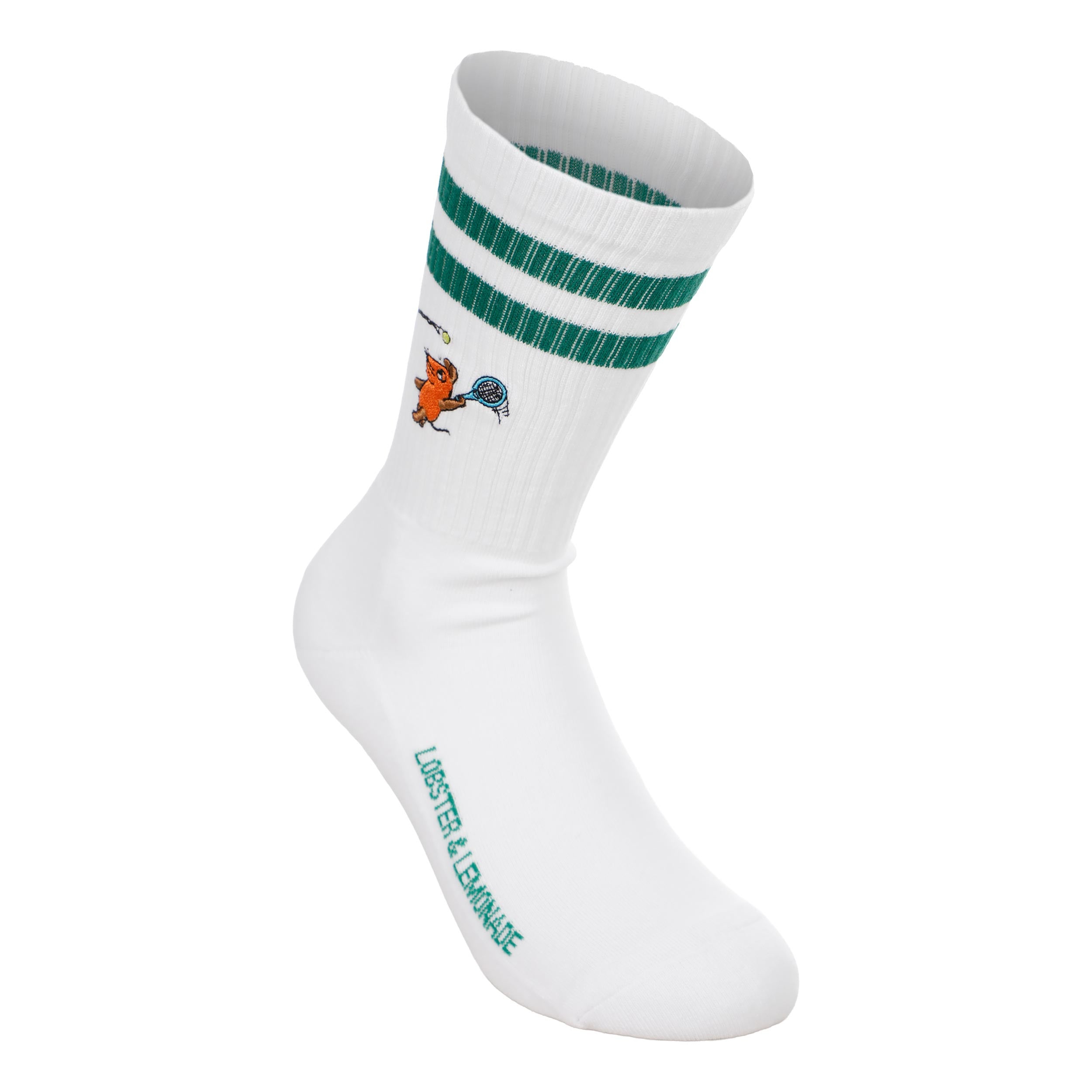 Lobster & Lemonade Maus Tennis Calcetines de deporte Unisex - blanco, verde
