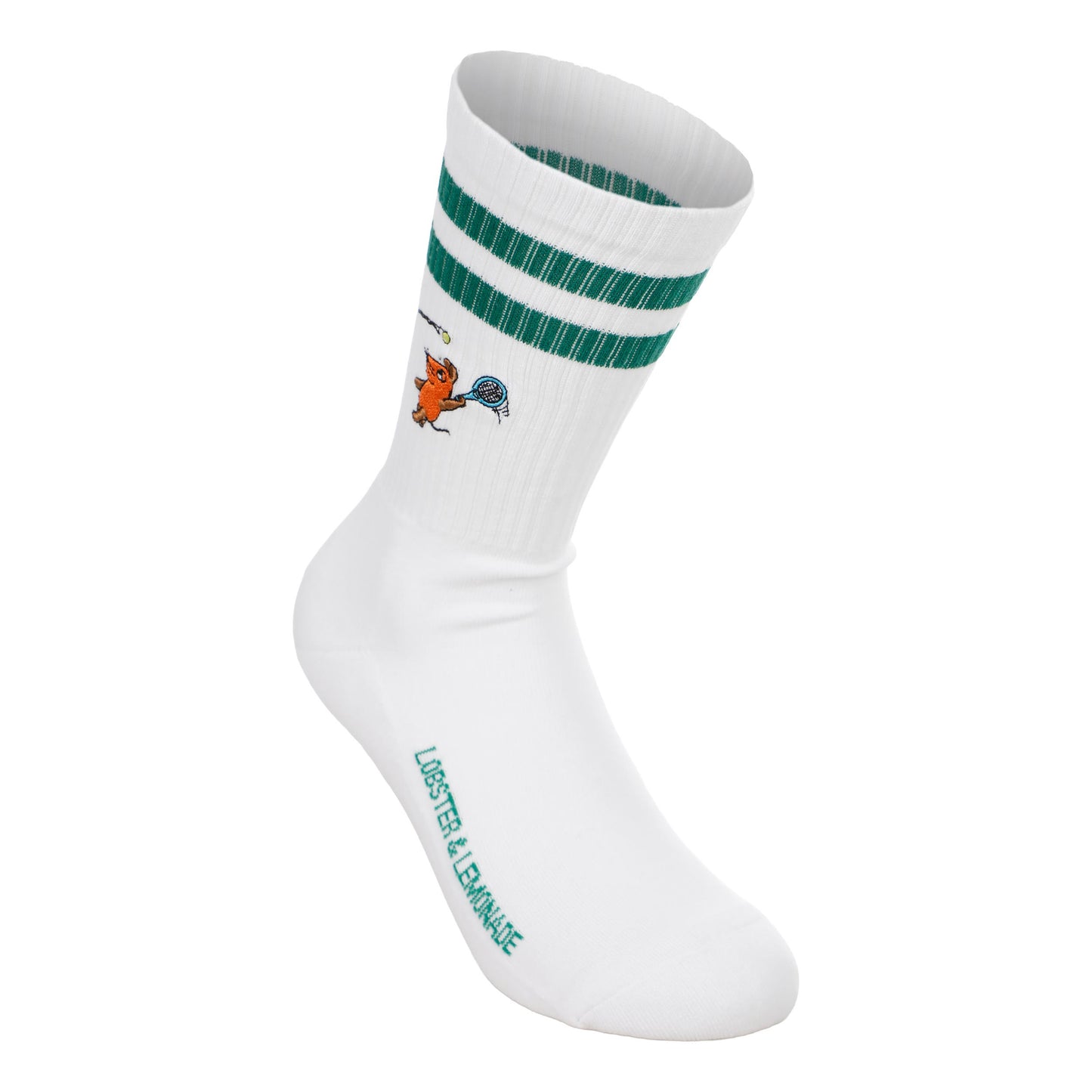 Lobster & Lemonade Maus Tennis Calcetines de deporte Unisex - blanco, verde