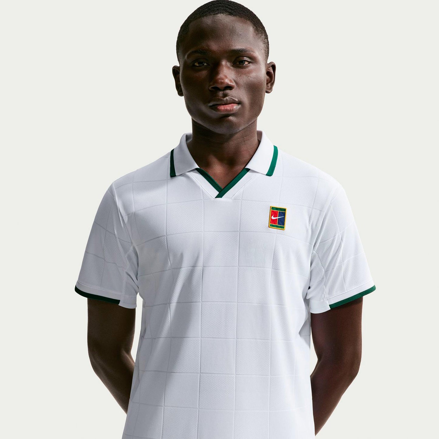 Nike Court Dri-Fit Advantage Slam Polo Hombres - blanco