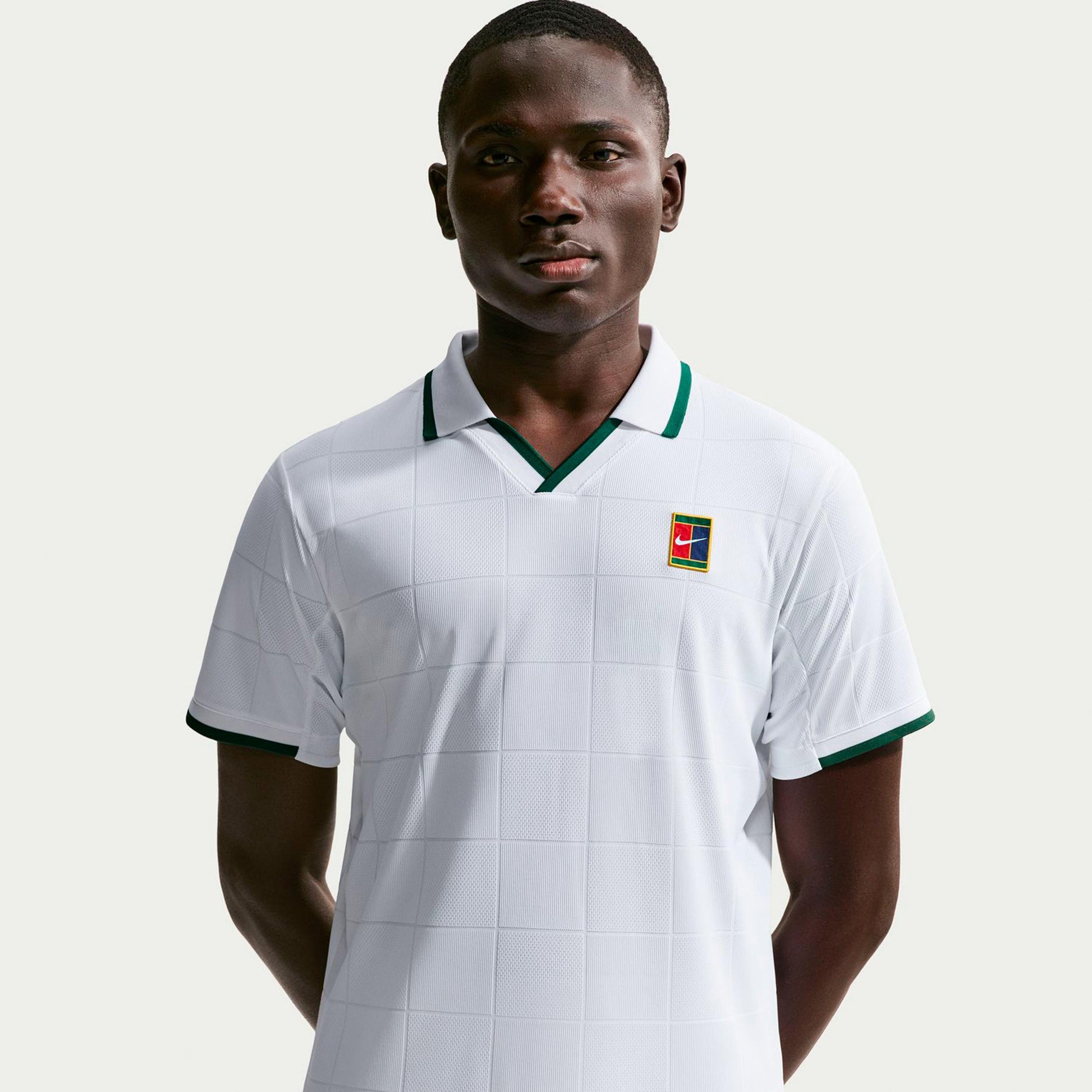 Nike Court Dri-Fit Advantage Slam Polo Hombres - blanco