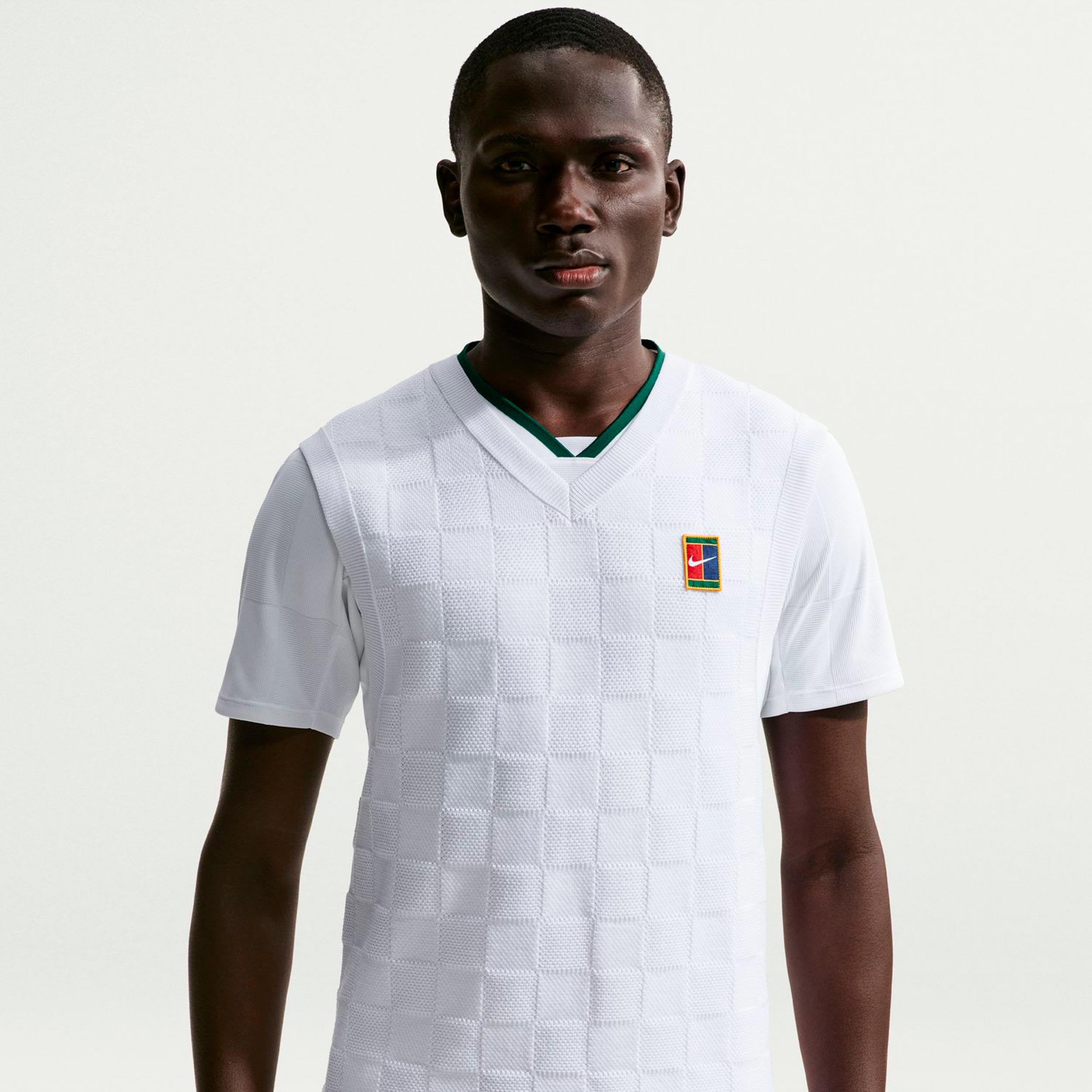 Nike Court Slam  Chaleco Hombres - blanco