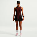 Court Slam  Vestido Mujeres - negro, rojo vino