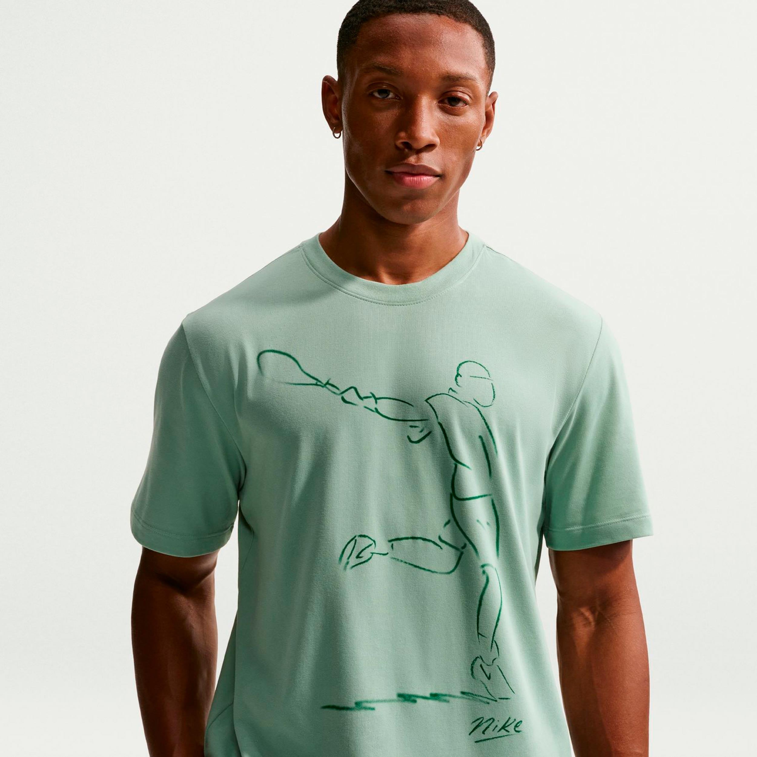 Nike Court Dri-Fit Camiseta de manga corta Hombres - blanco rot