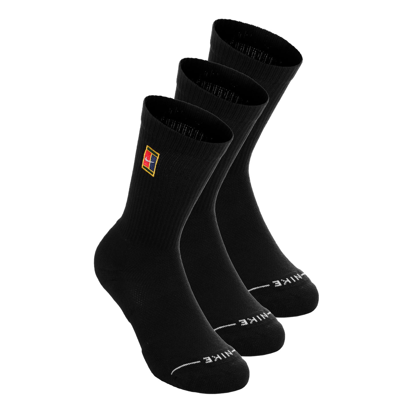 Nike Crew Calcetines de tenis Pack de 3 Unisex - negro