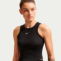 One Fitted Dri-Fit Crop Camiseta de tirantes Mujeres - negro