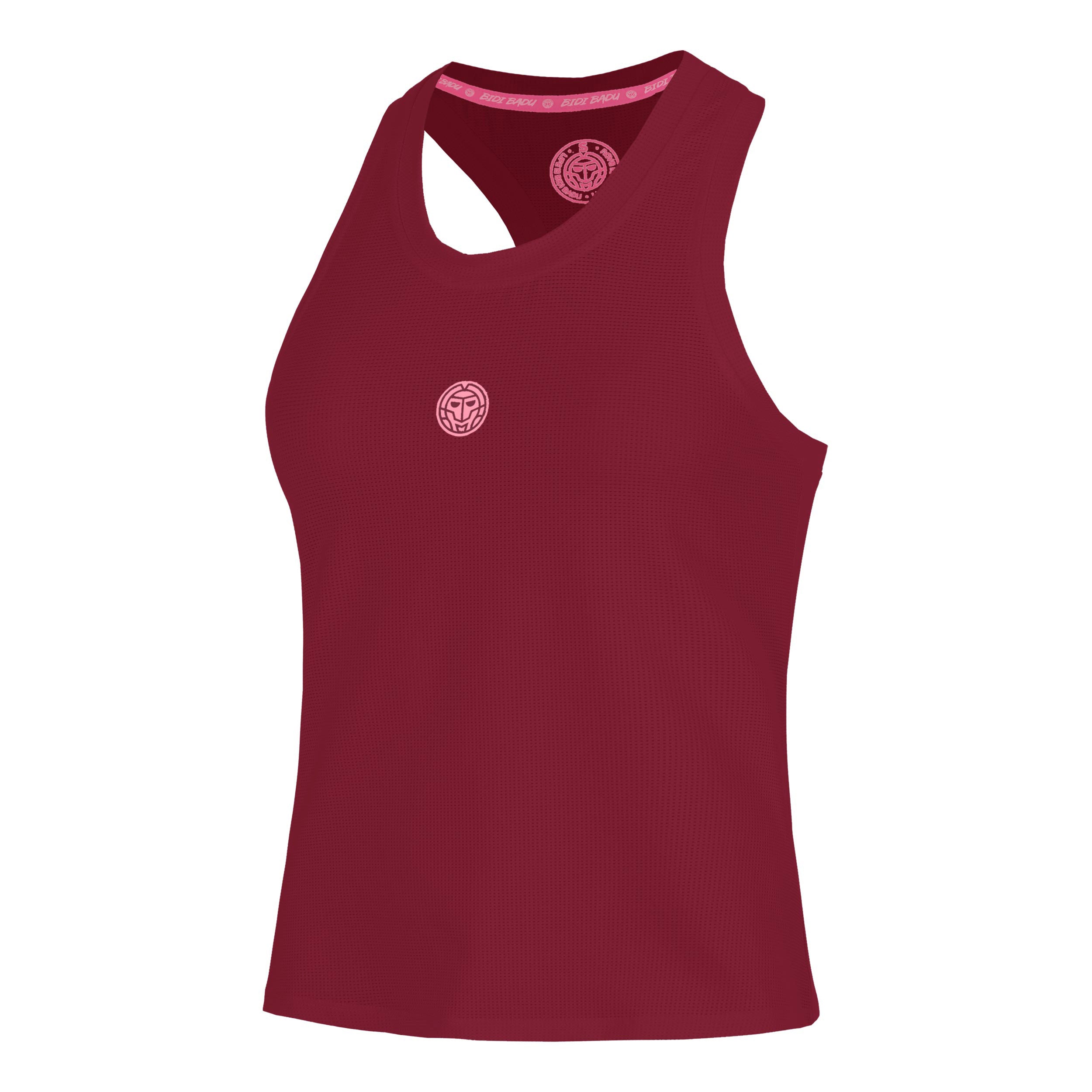 BIDI BADU Freeze Out Racerback Printed  Camiseta de tirantes Mujeres - rojo oscuro