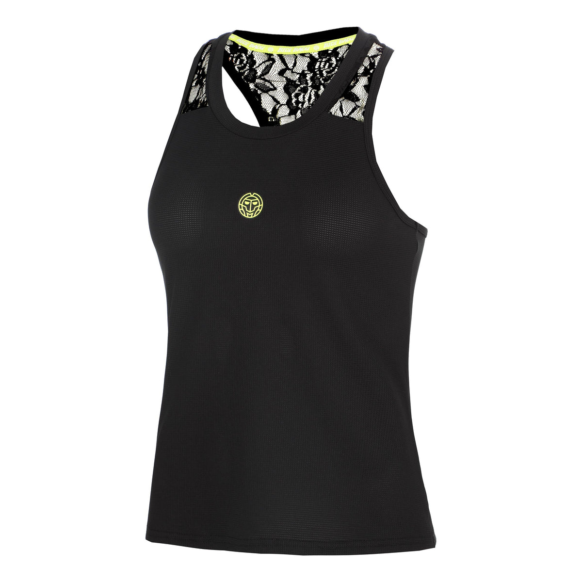 BIDI BADU Night Flash Racerback Lace Camiseta de tirantes Mujeres - negro