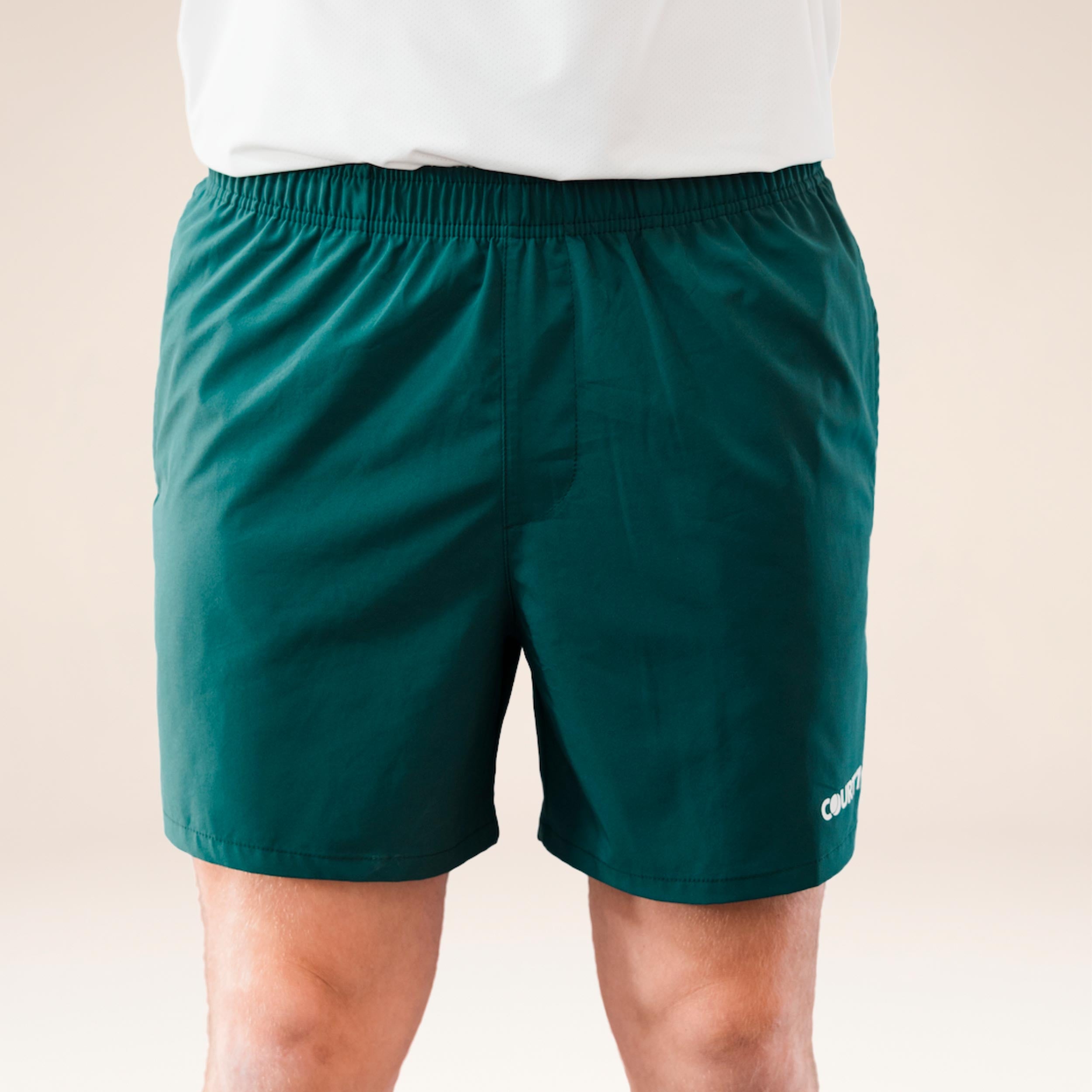 COURT7 Dual Pocket 5in Shorts Hombres - verde