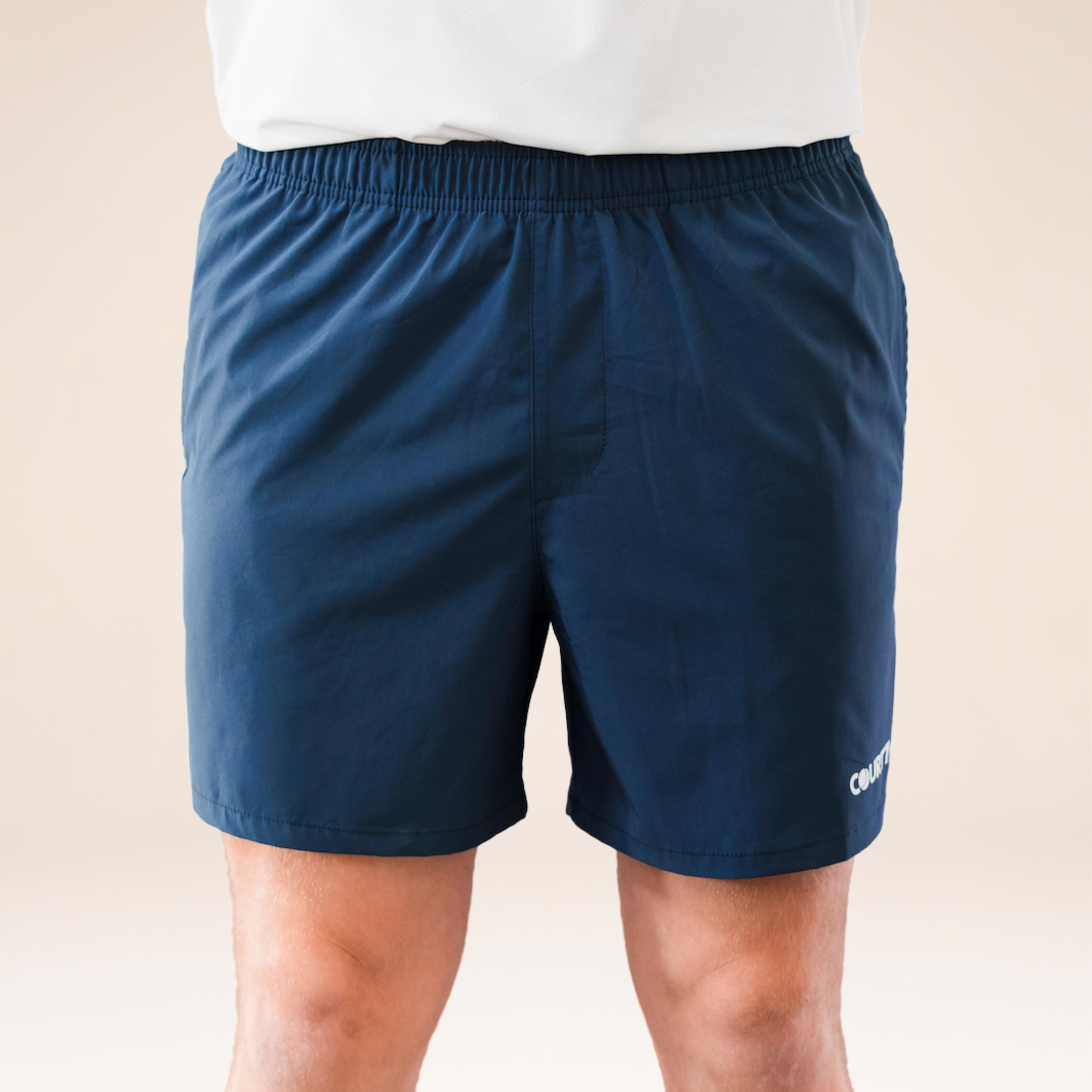 COURT7 Dual Pocket 5in Shorts Hombres - azul