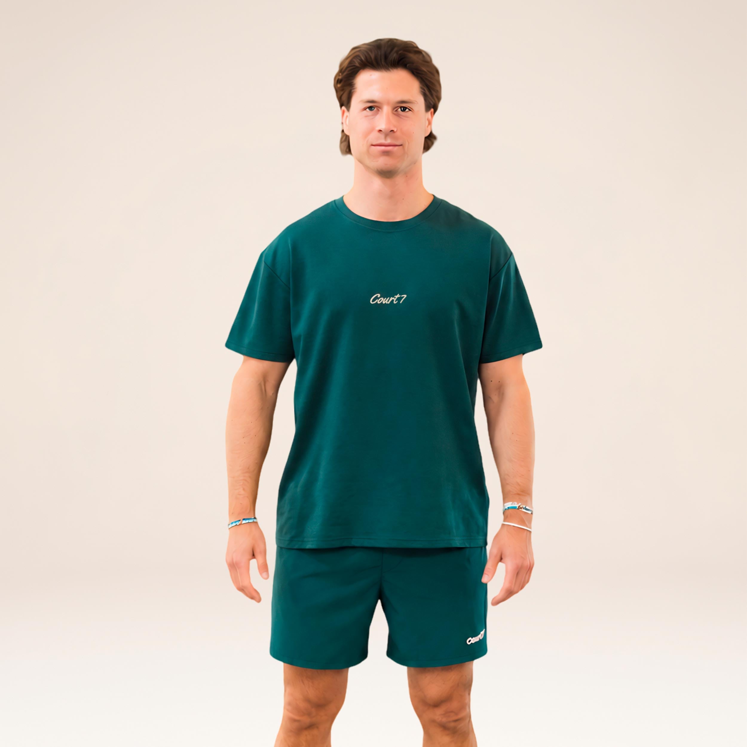 COURT7 AD-IN Basic 2.0 Camiseta de manga corta Unisex - verde oscuro