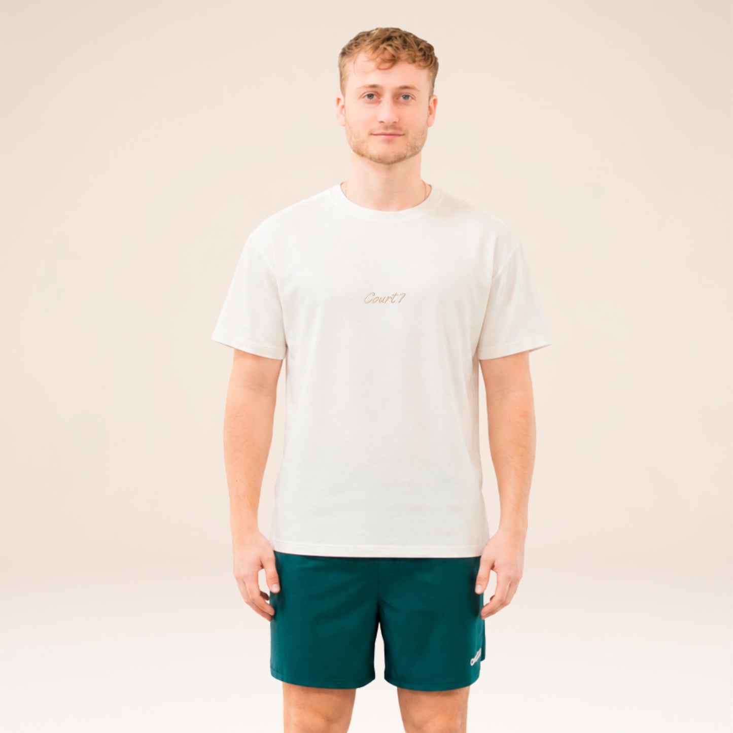 COURT7 AD-IN Basic 2.0 Camiseta de manga corta Unisex - blanco roto