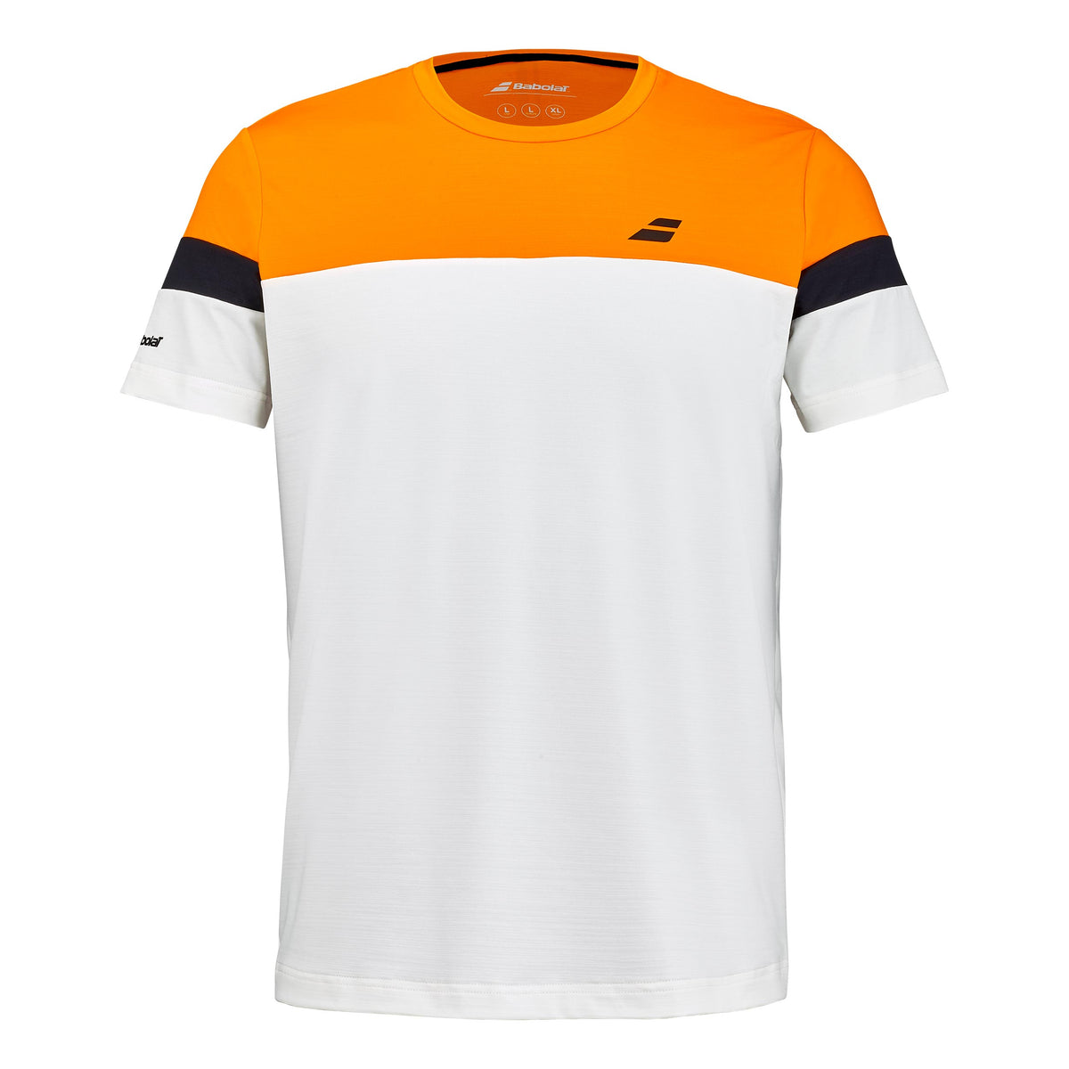 Babolat Performance Crew Neck Camiseta de manga corta Hombres - crema, naranja
