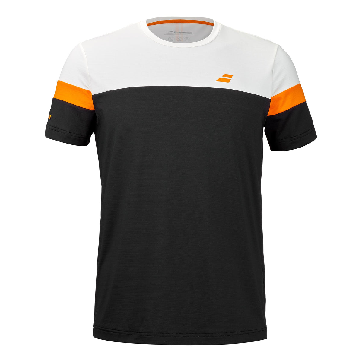Babolat Performance Crew Neck Camiseta de manga corta Hombres - negro, blanco