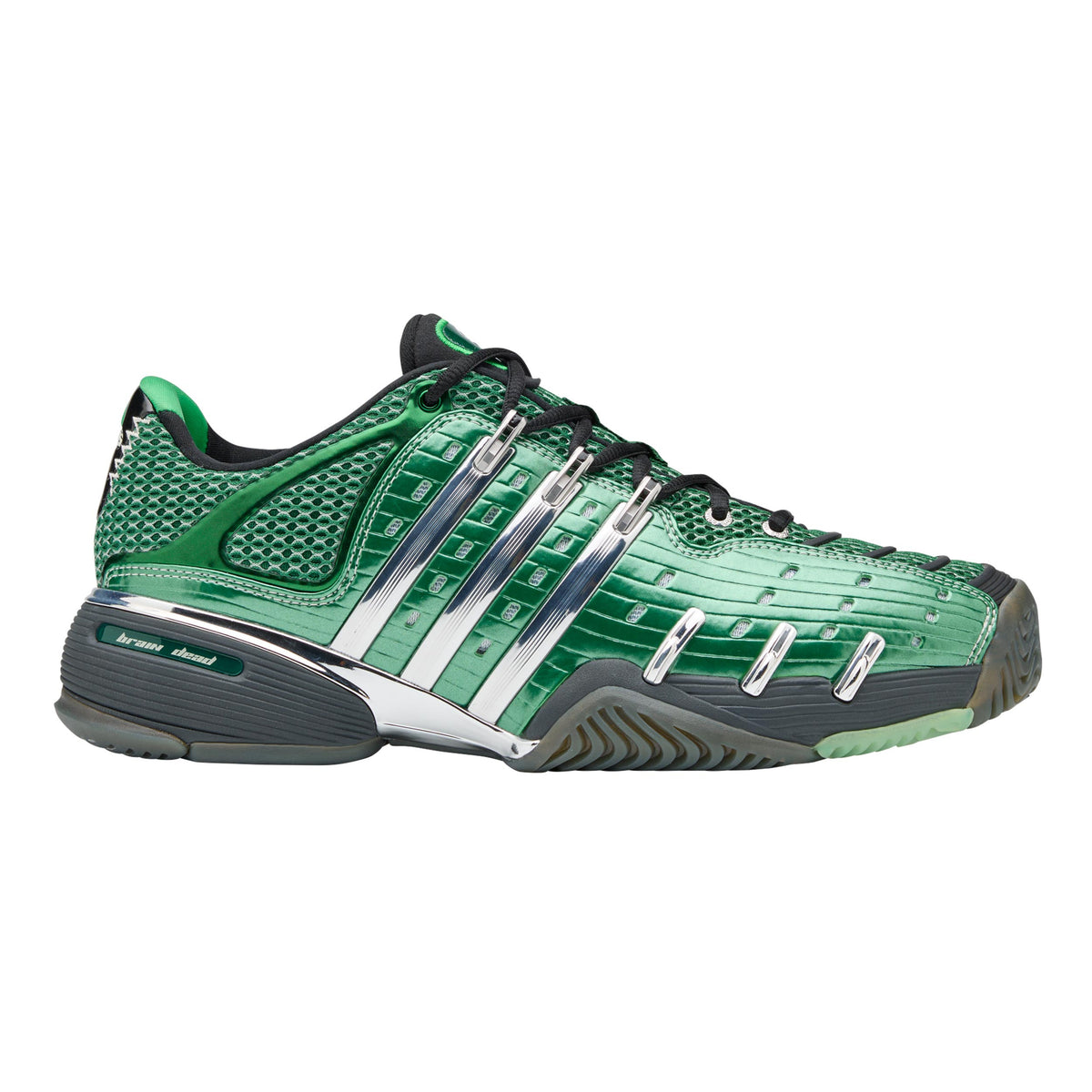 adidas Barricade V Brain Zapatilla todas las superficies Hombres - verde oscuro, plateado