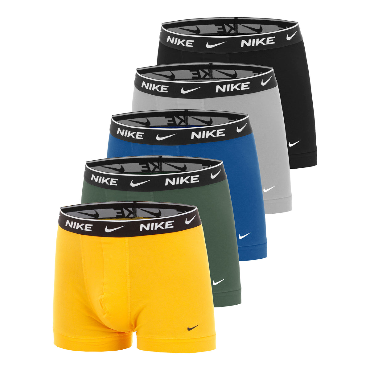 Nike Essential Cotton Stretch Trunk Calzoncillos tipo bóxer Pack de 5 Hombres - naranja, amarillo
