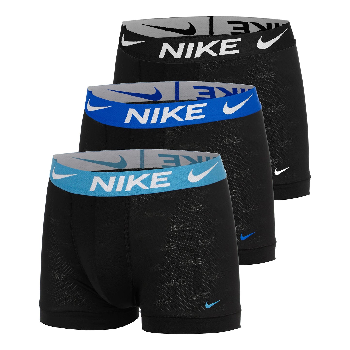 Nike Elite Breath Trunk Calzoncillos tipo bóxer Pack de 3 Hombres - gris oscuro