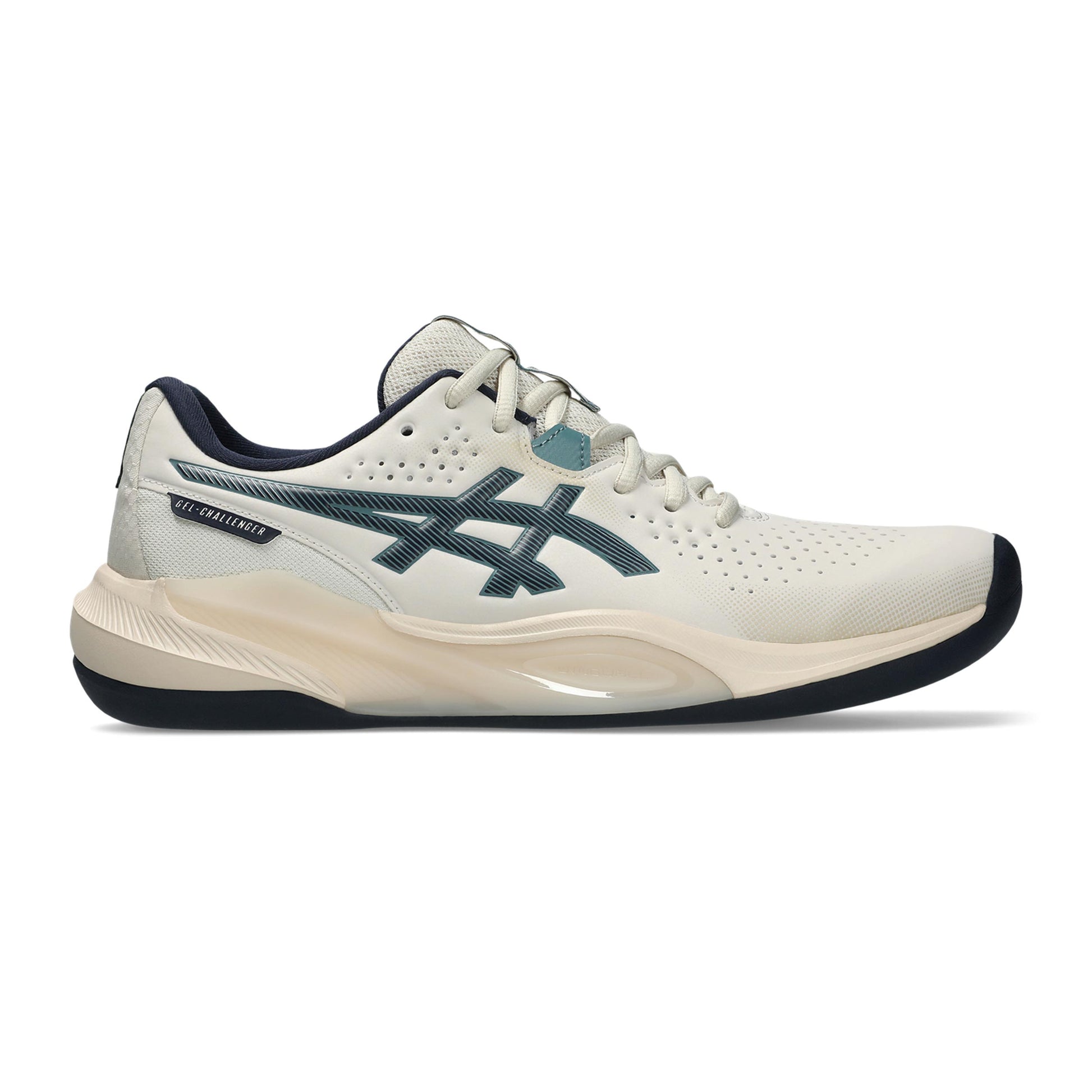 ASICS Gel-Challenger 15 Zapatilla para pista cubierta Hombres - beige, azul oscuro