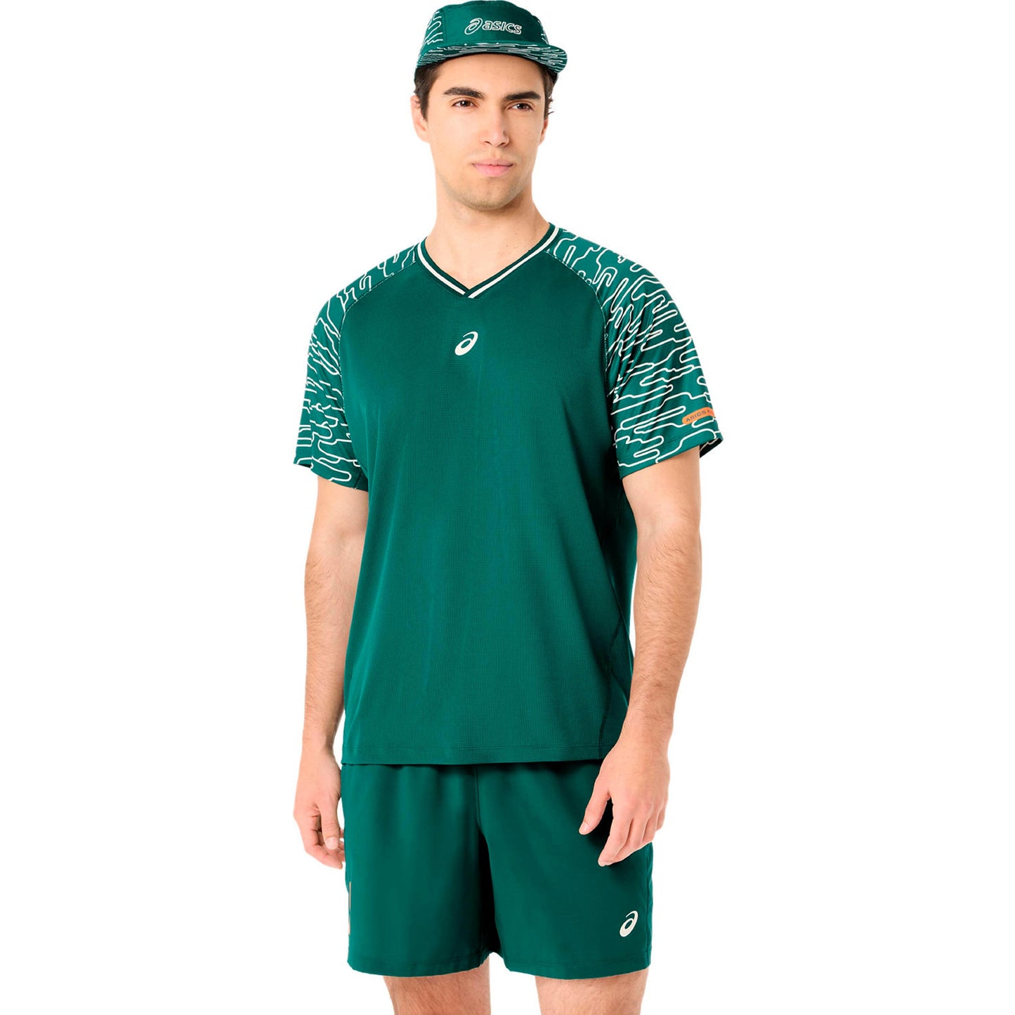 ASICS Court Camiseta de manga corta Hombres - verde oscuro