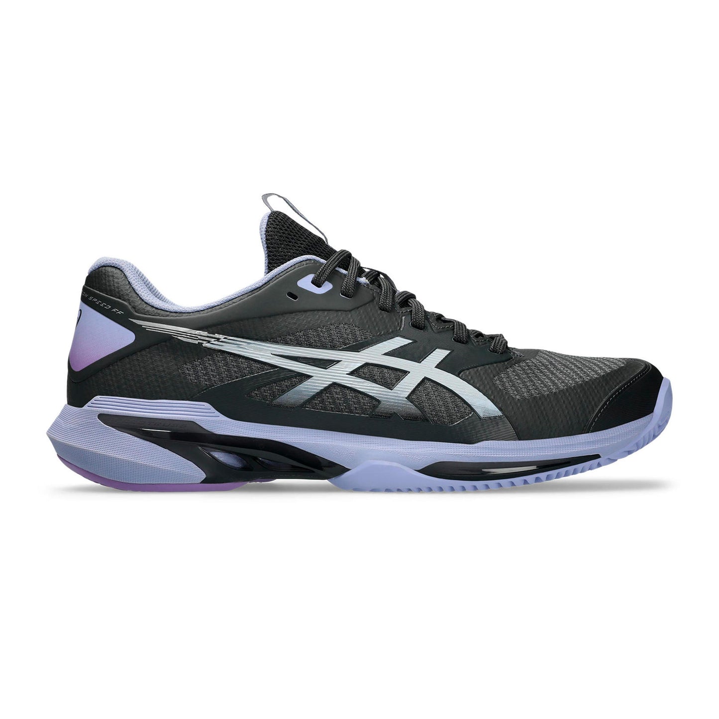ASICS Solution Speed FF 4 Night Energy Zapatilla tierra batida Hombres - gris oscuro, morado