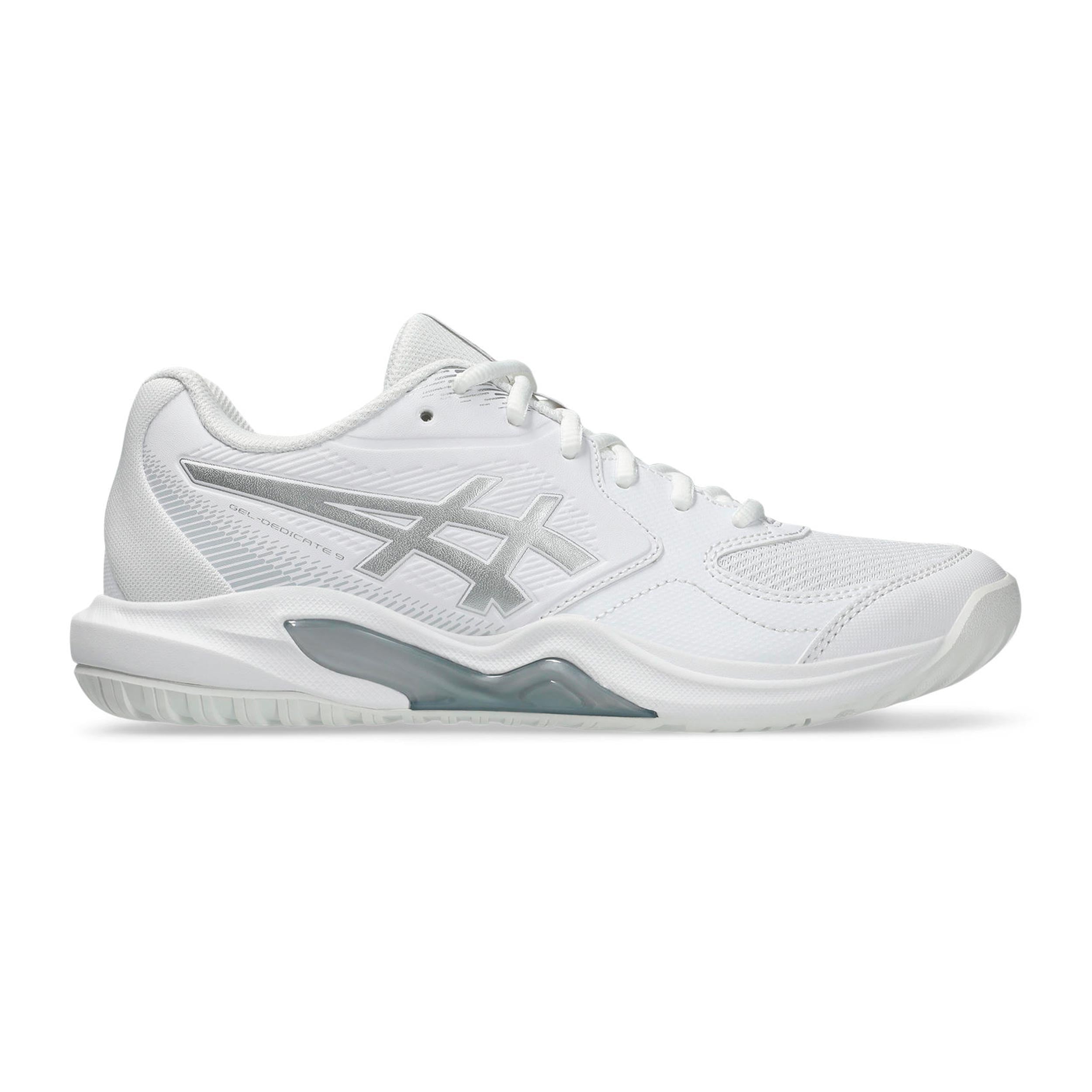 ASICS Gel-Dedicate 9 Zapatilla todas las superficies Mujeres - blanco, plateado