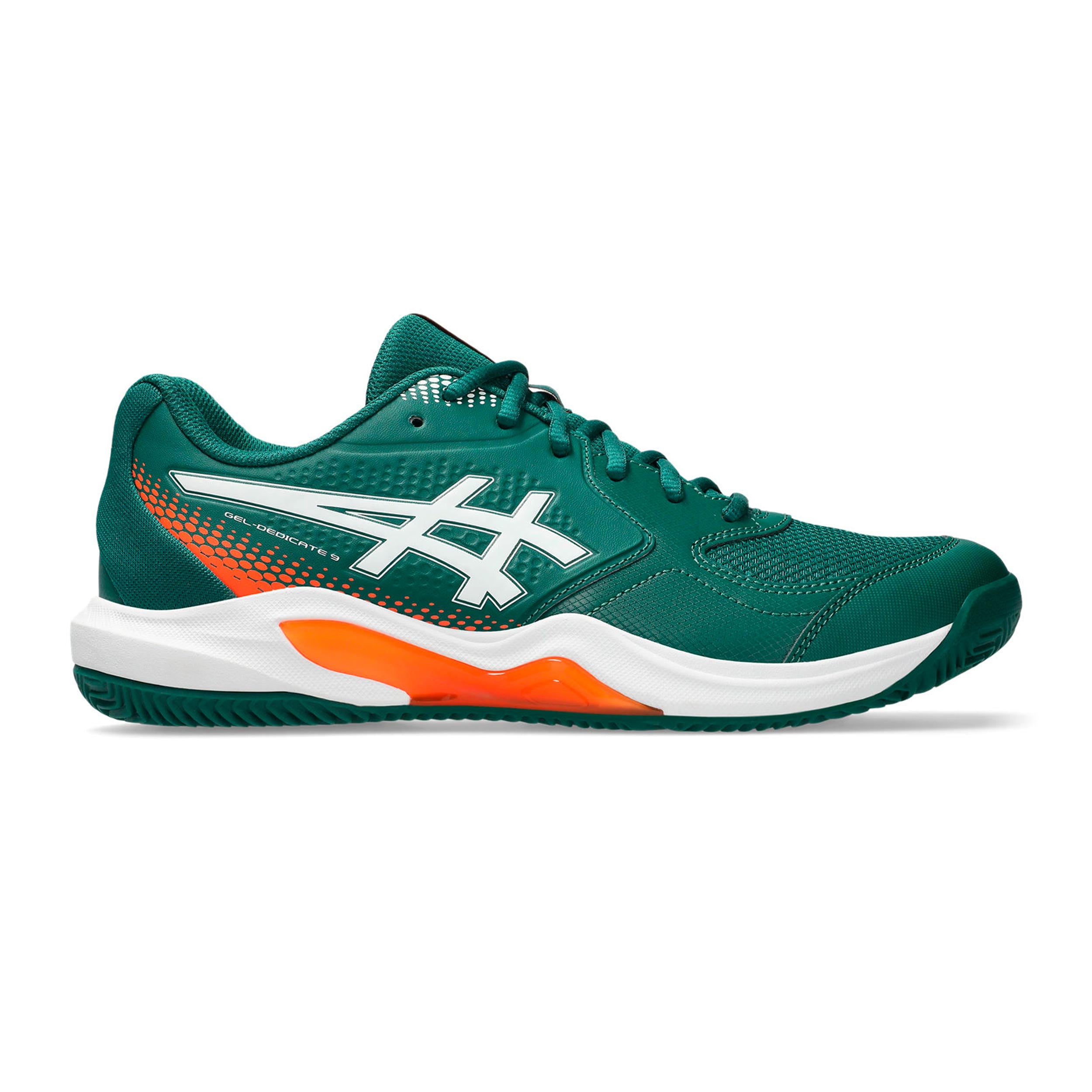 ASICS Gel-Dedicate 9 Zapatilla de pádel Hombres - verde oscuro, blanco