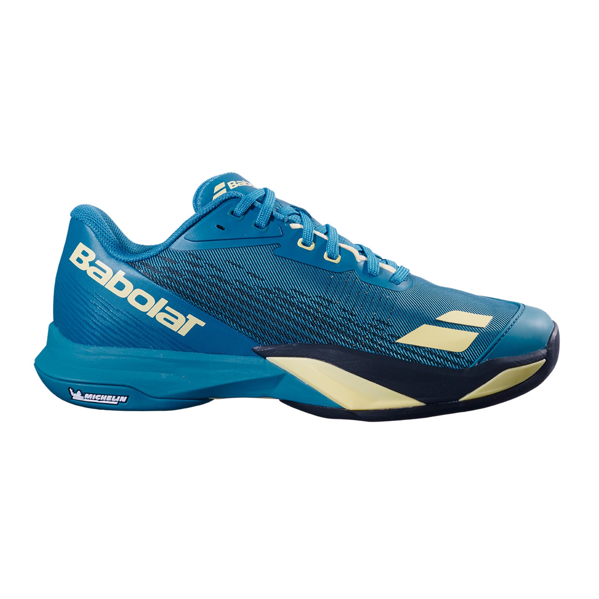 Babolat Jet Mach 4 Zapatilla todas las superficies Hombres - azul, lima